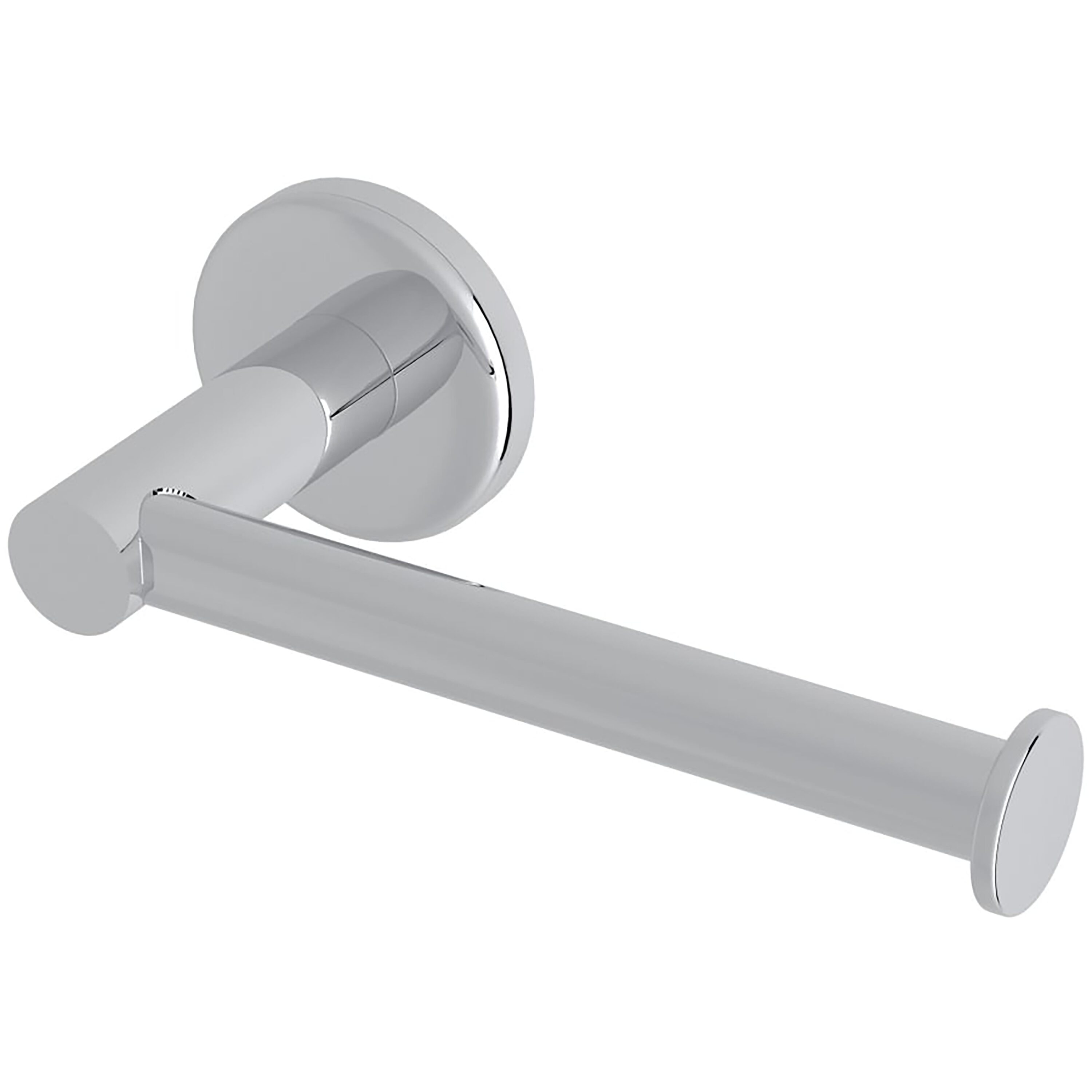Rohl LO8APC Polished Chrome Wall mount Euro Toilet Paper Holder 1 -Rolls with Storage