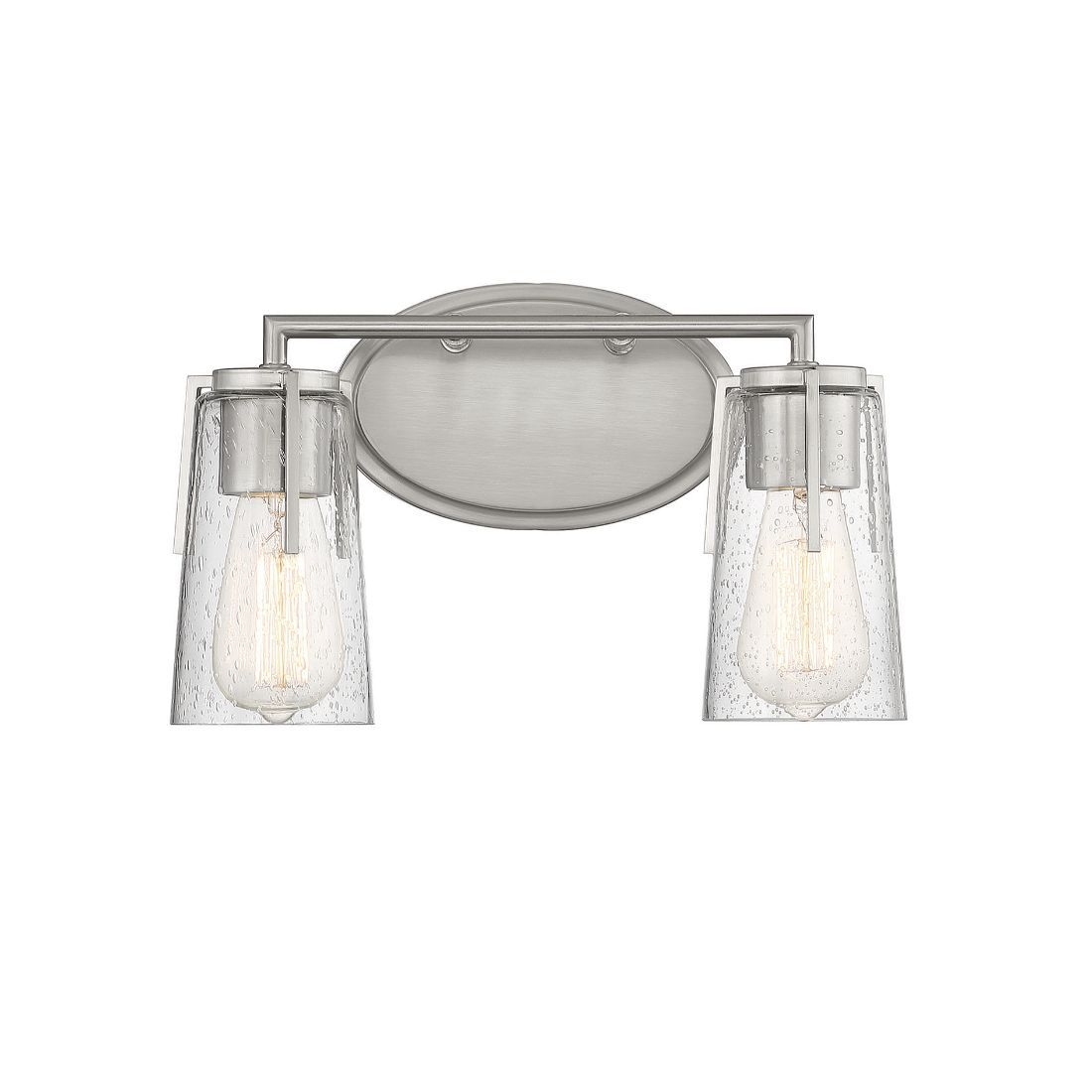  LW-SH639755 14-in 2-Light Satin Nickel Transitional Vanity Light Bar