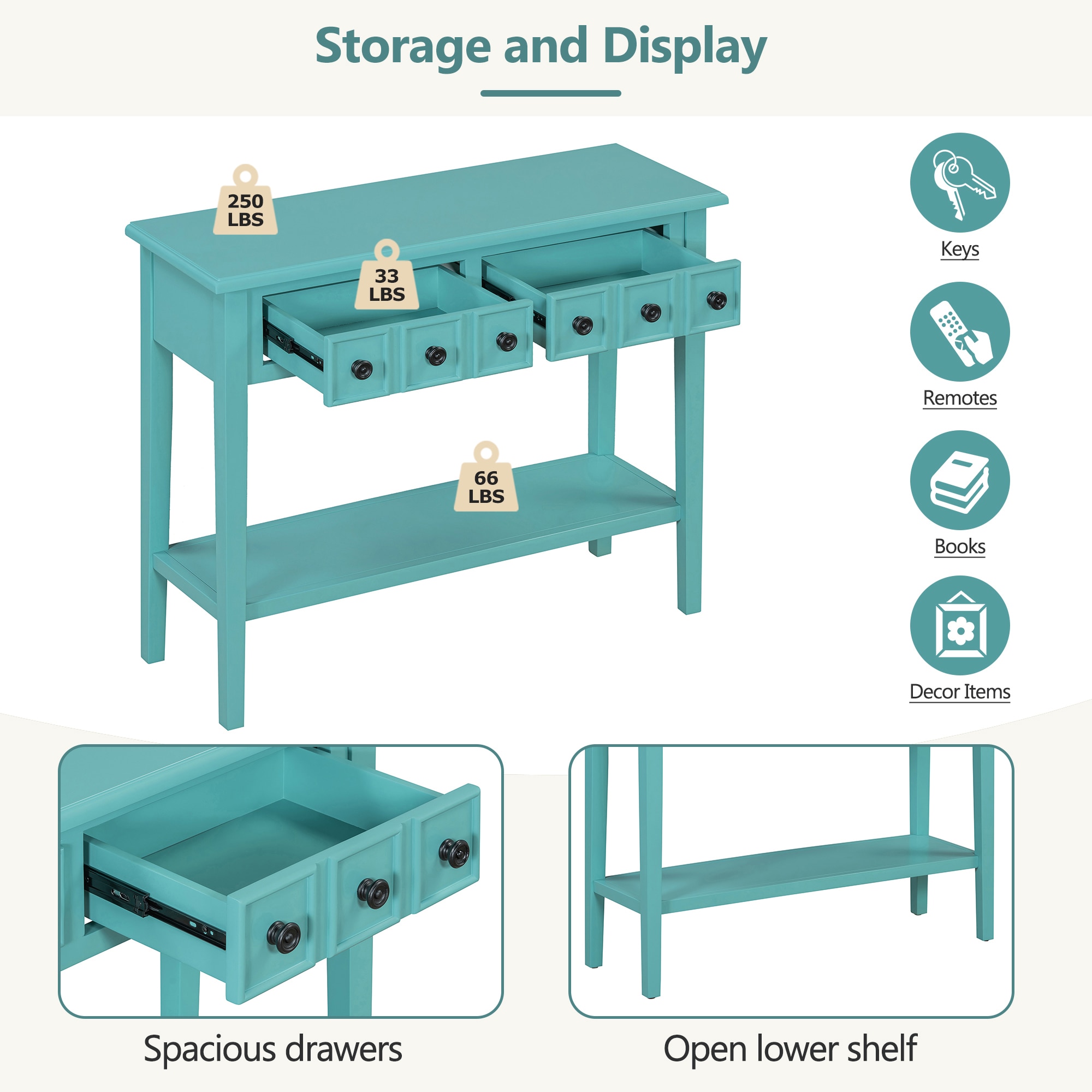 SINOFURN SYA330209TL Console-Sofa-Tables - View #6