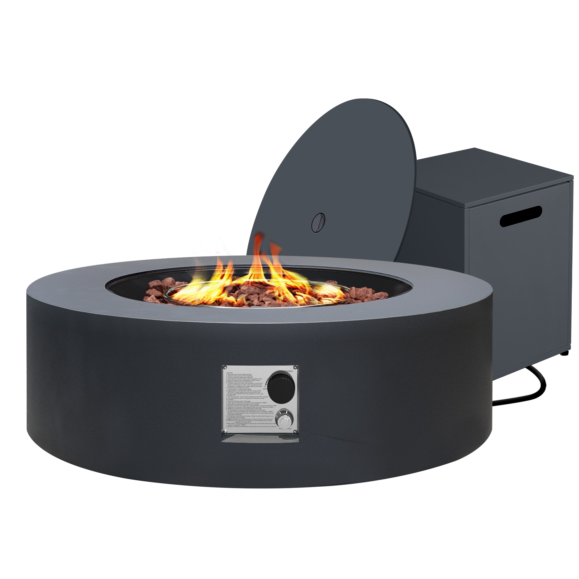 UPHA PL-42TPYX-DK-K Outdoor-Gas-Firepits - View #2