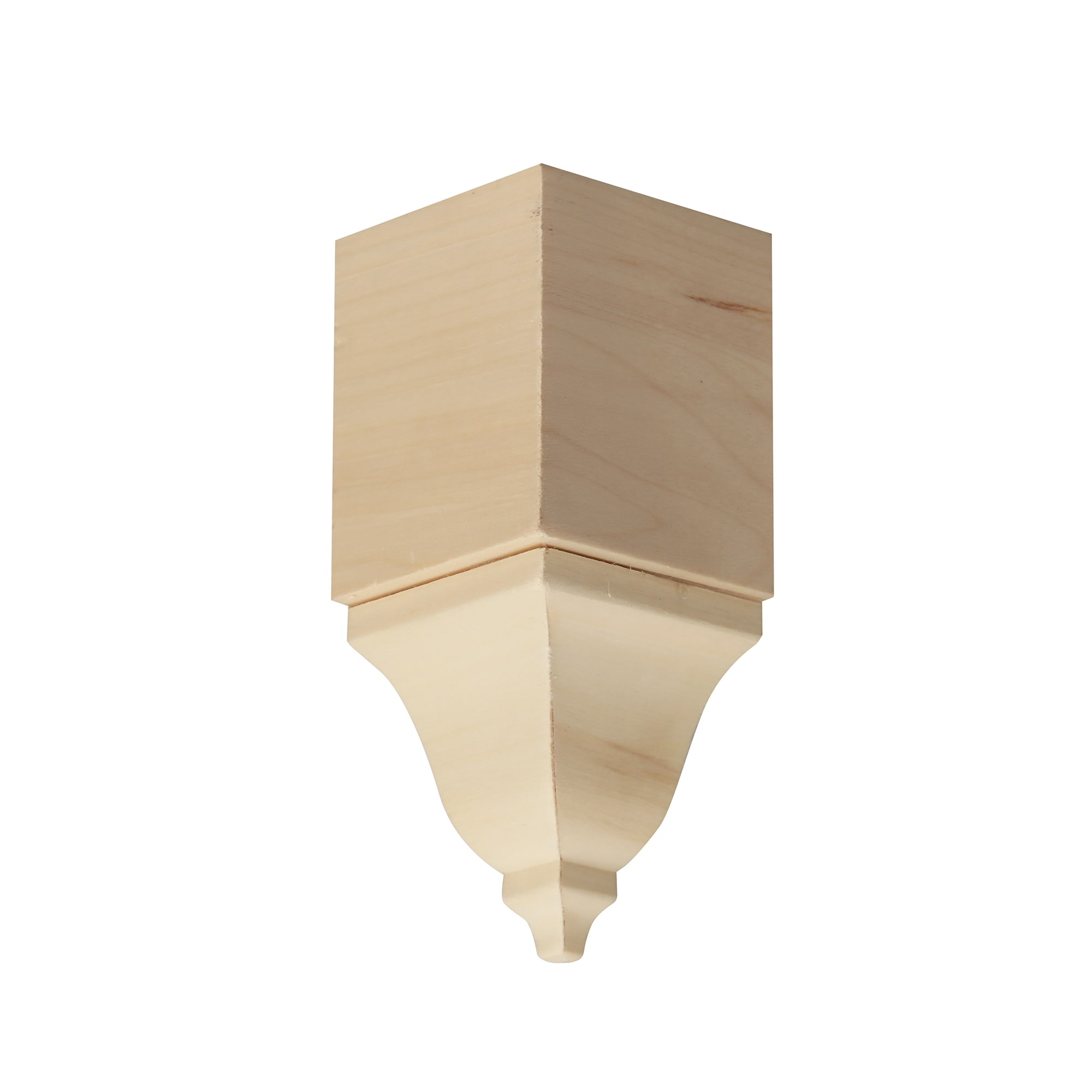 Ornamental Mouldings EV1897I/SWHW 4-1/8-in x 2-in Interior Unfinished 1897 Inside corner Crown Moulding Block