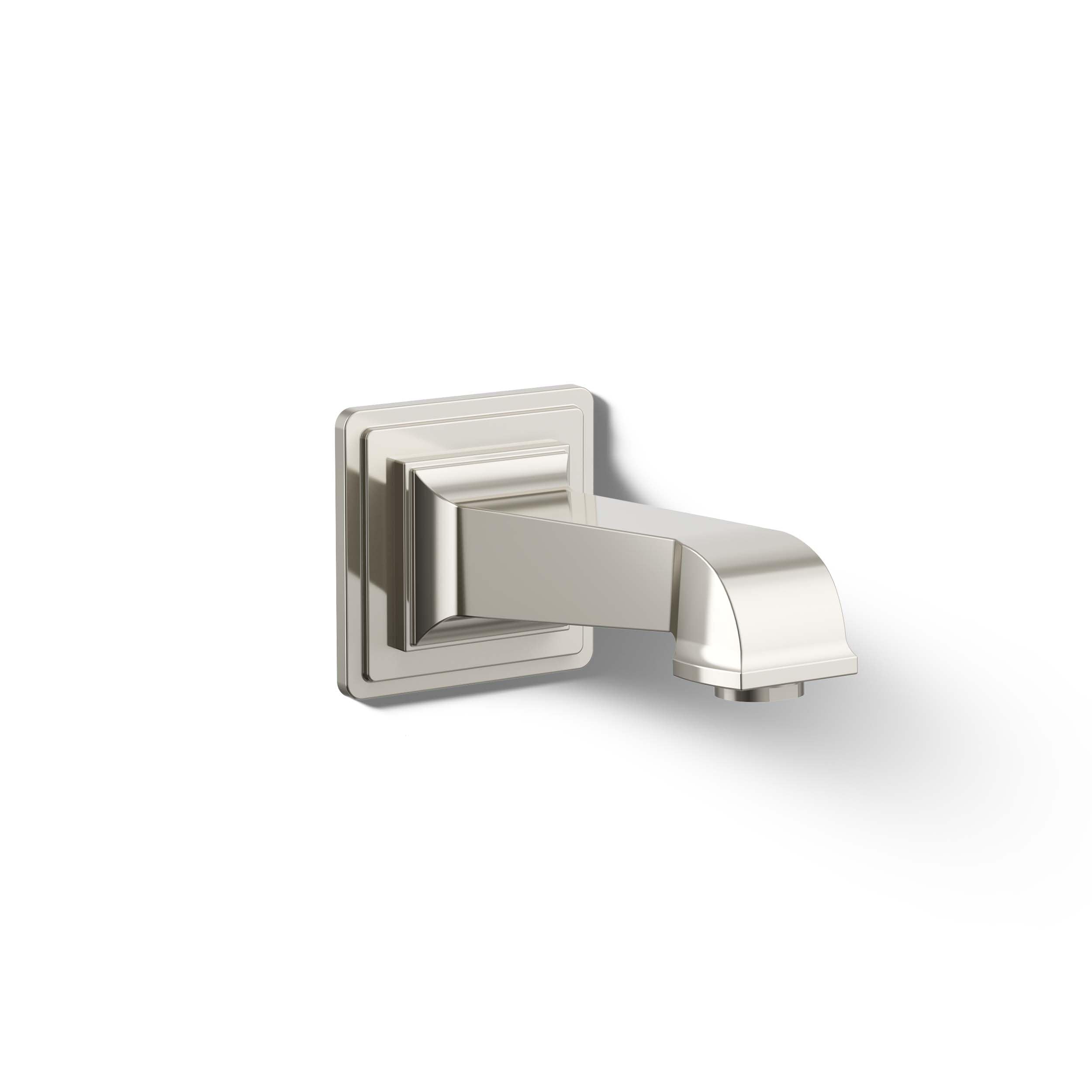 KOHLER 13139-A-SN Pinstripe Vibrant Polished Nickel Wall-mount Bathtub Spout