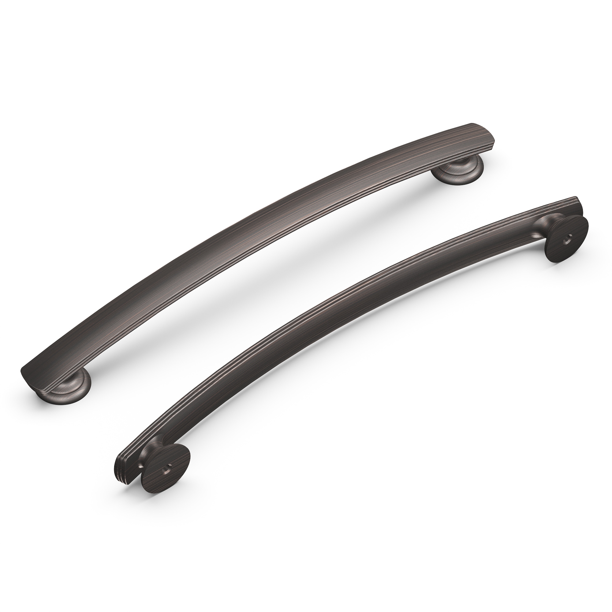 Hickory Hardware P2157-VB American Diner 7-9/16-in , 192mm Center to Center Vintage Bronze Arch Handle