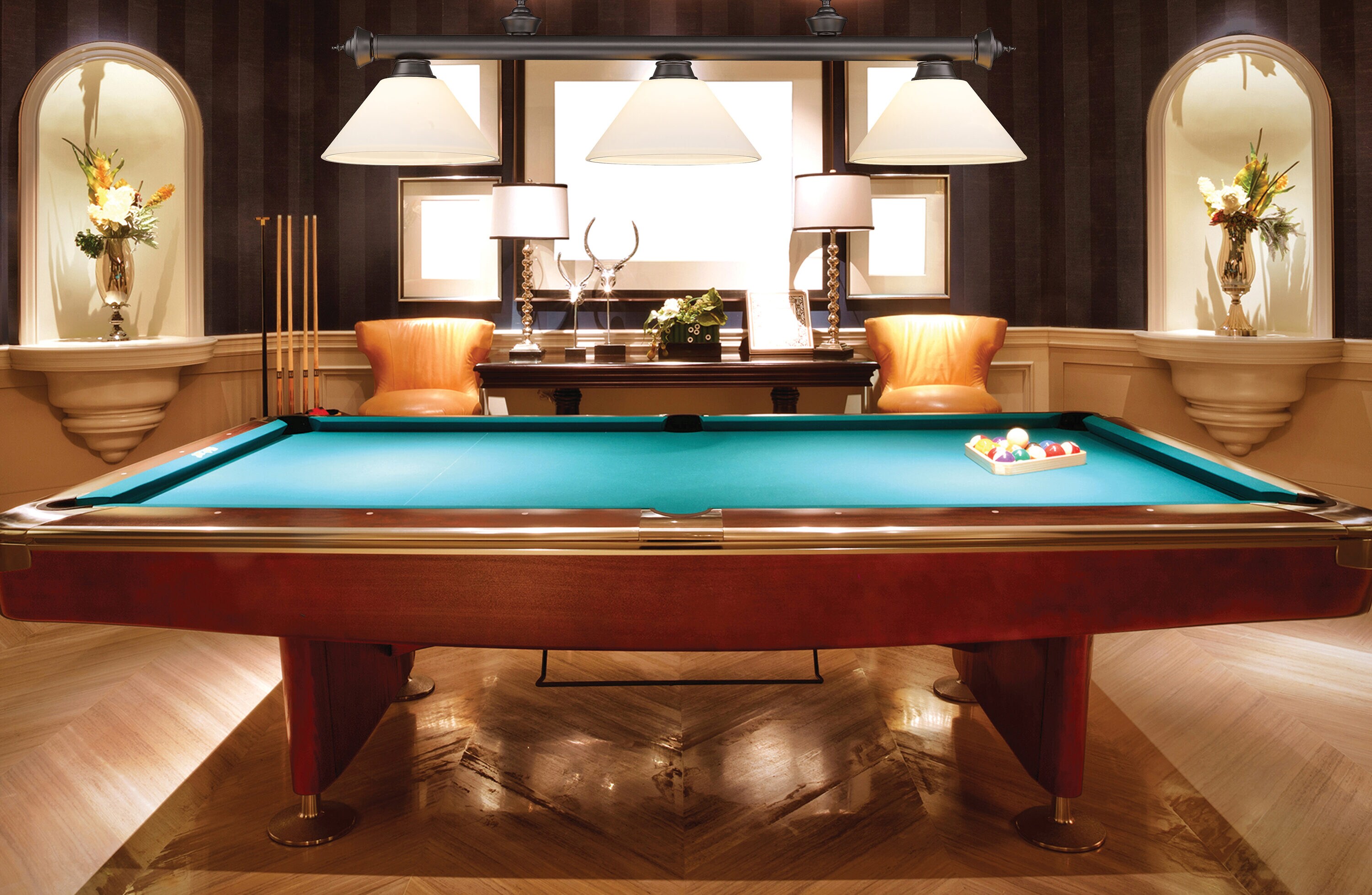 Z-Lite 2306-3BRZ-AMO14 Pool-Table-Lighting - View #7