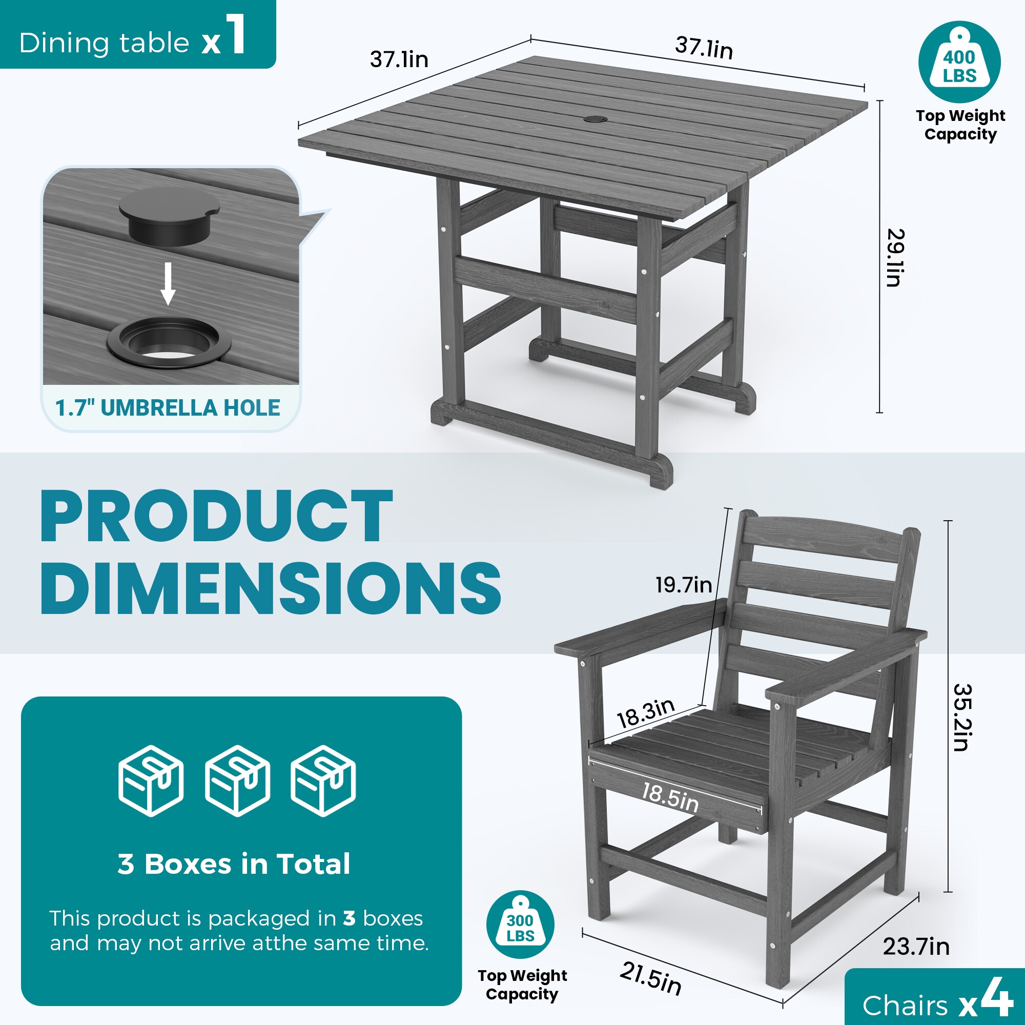 PamaPic HPE-CZ-5-G-X-WL1 Patio-Dining-Sets - View #9
