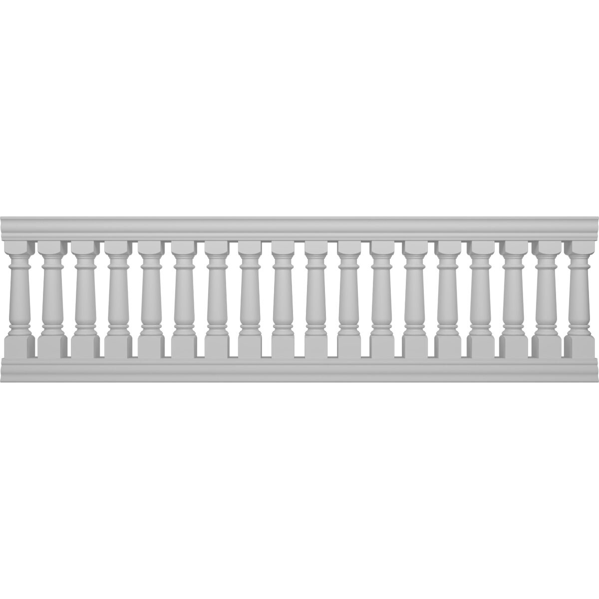 Ekena Millwork BALK40X132WED FiberThane 10-Feet x 40-Inches Wellington Fiberglass Deck Rail Kit