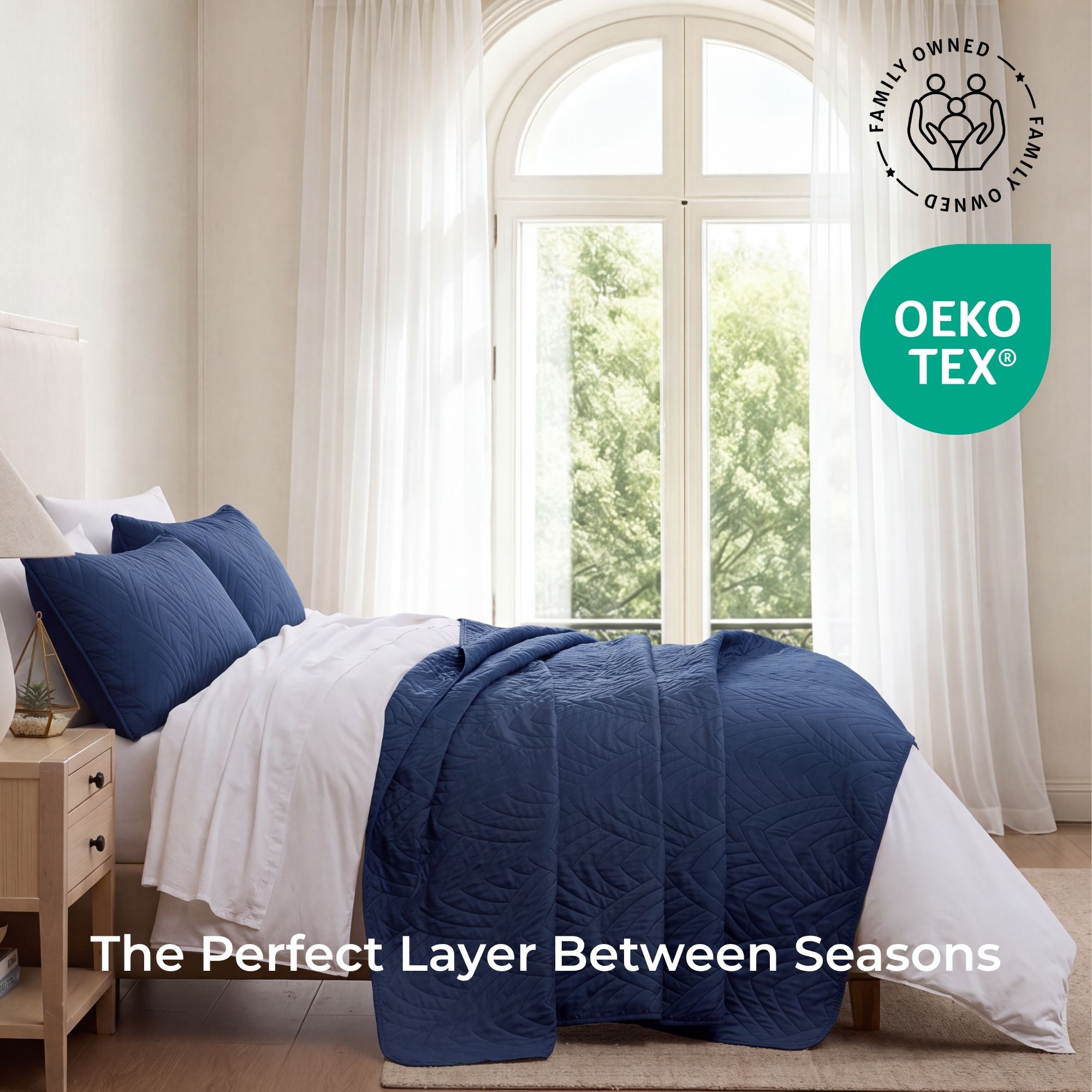 HLC WSTN-FQ-NAVY Comforters-And-Bedspreads - View #3