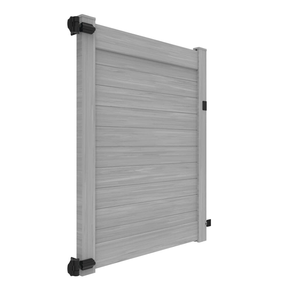 Freedom 73056881 Newbeck/Barington 6-ft H x 5-ft W Coastal Cedar Vinyl Flat-top Fence gate kit