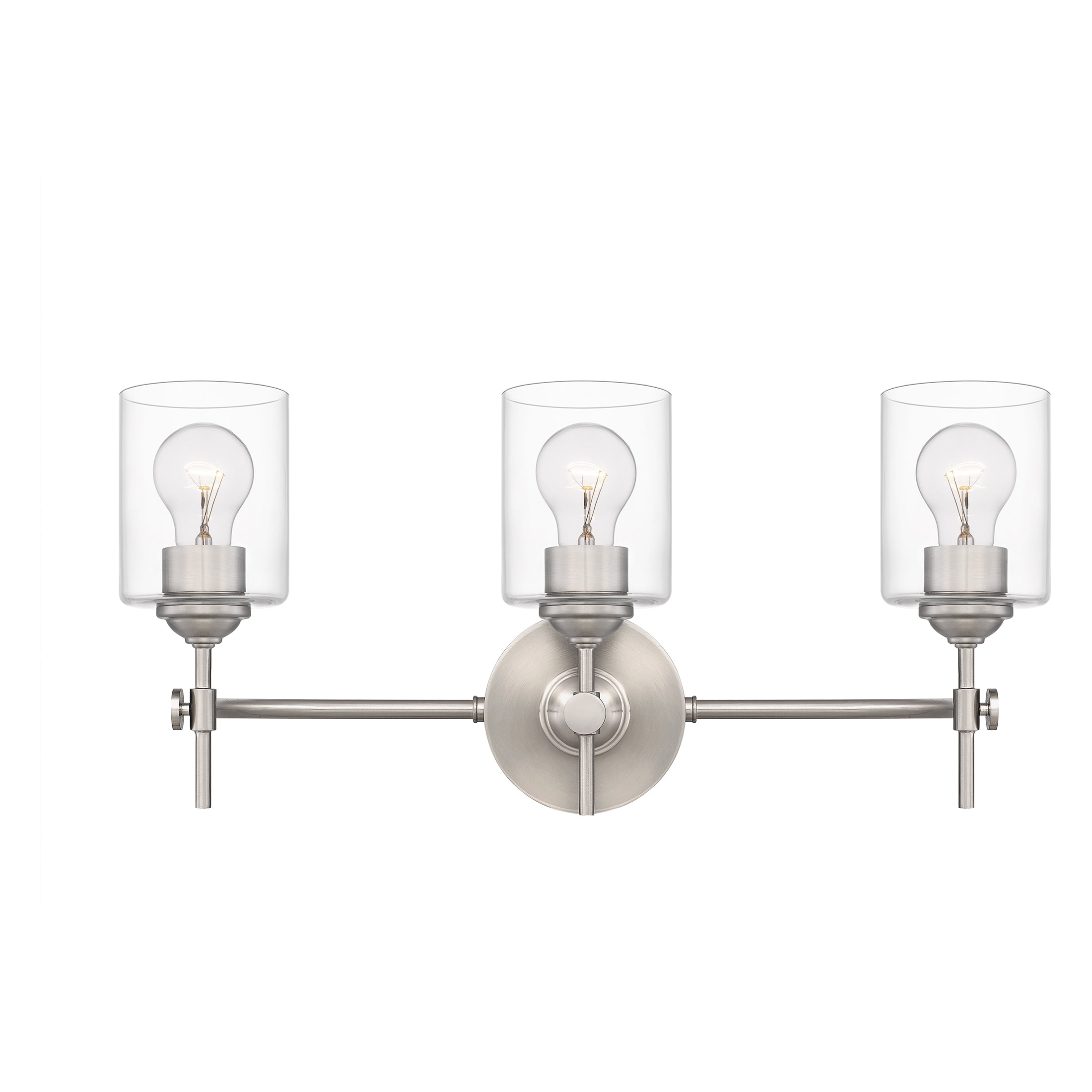 Quoizel ARI8622BN Aria 22.5-in 3-Light Brushed Nickel Transitional Vanity Light