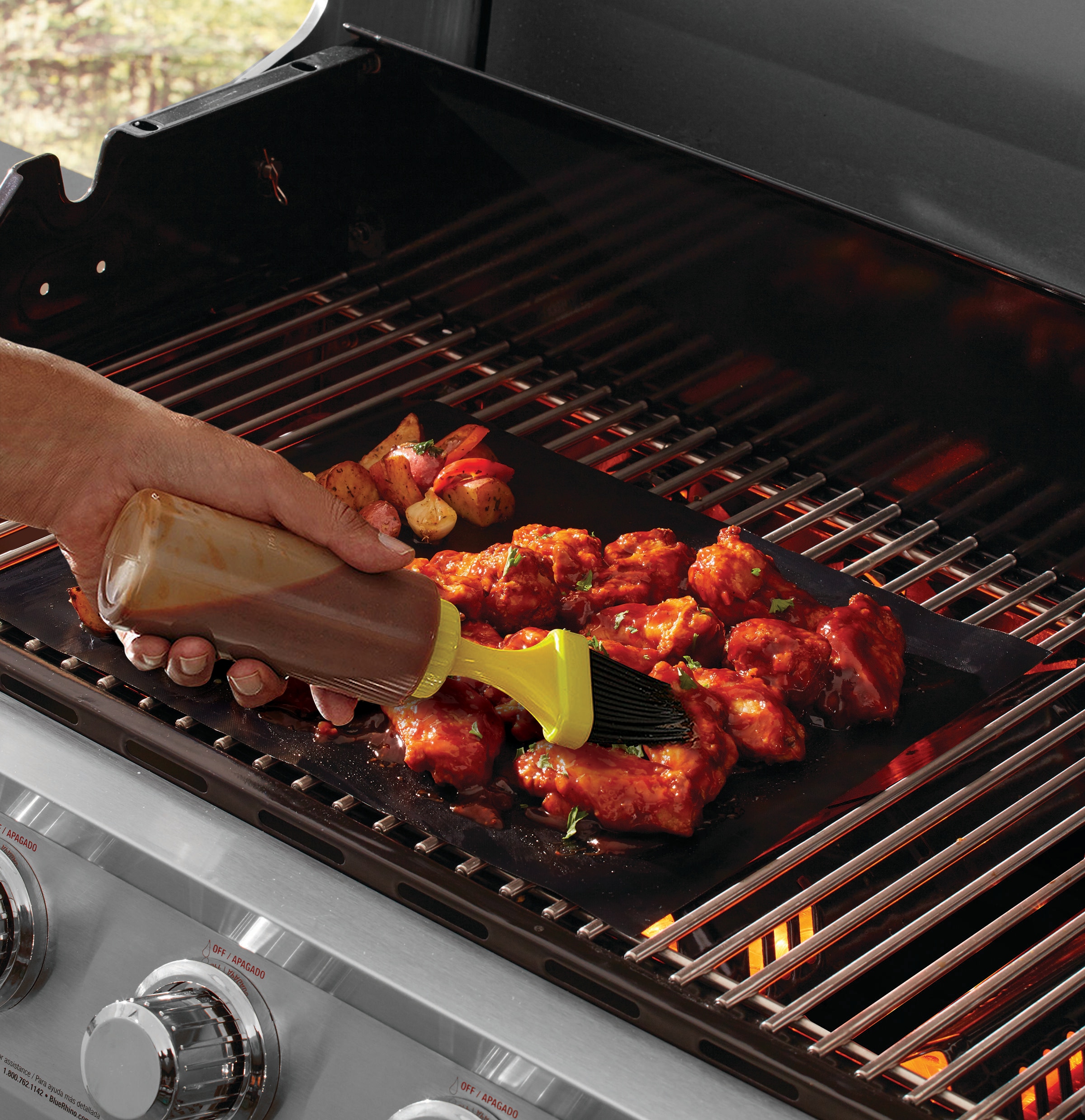 Mr. Bar-B-Q Stainless Steel Non-stick Grill Pan in the Grill Cookware  department at