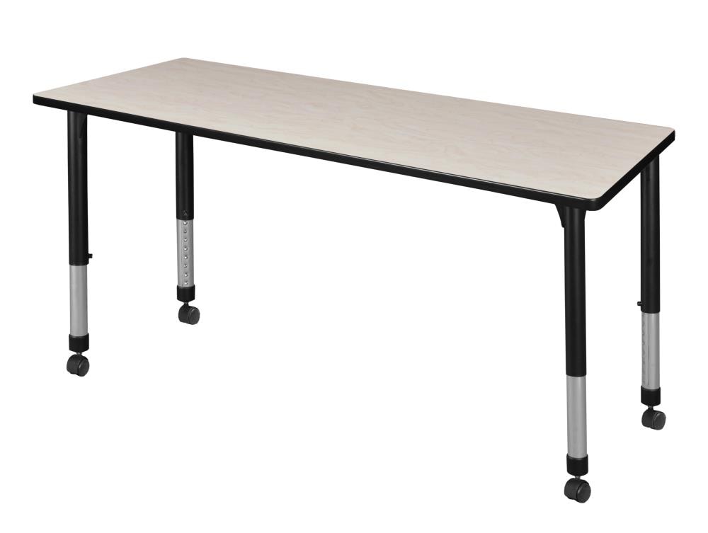 Regency MT6624PLAPCBK Classroom Tables Off-white 4-Person Training Table (66-in W x 34-in H)
