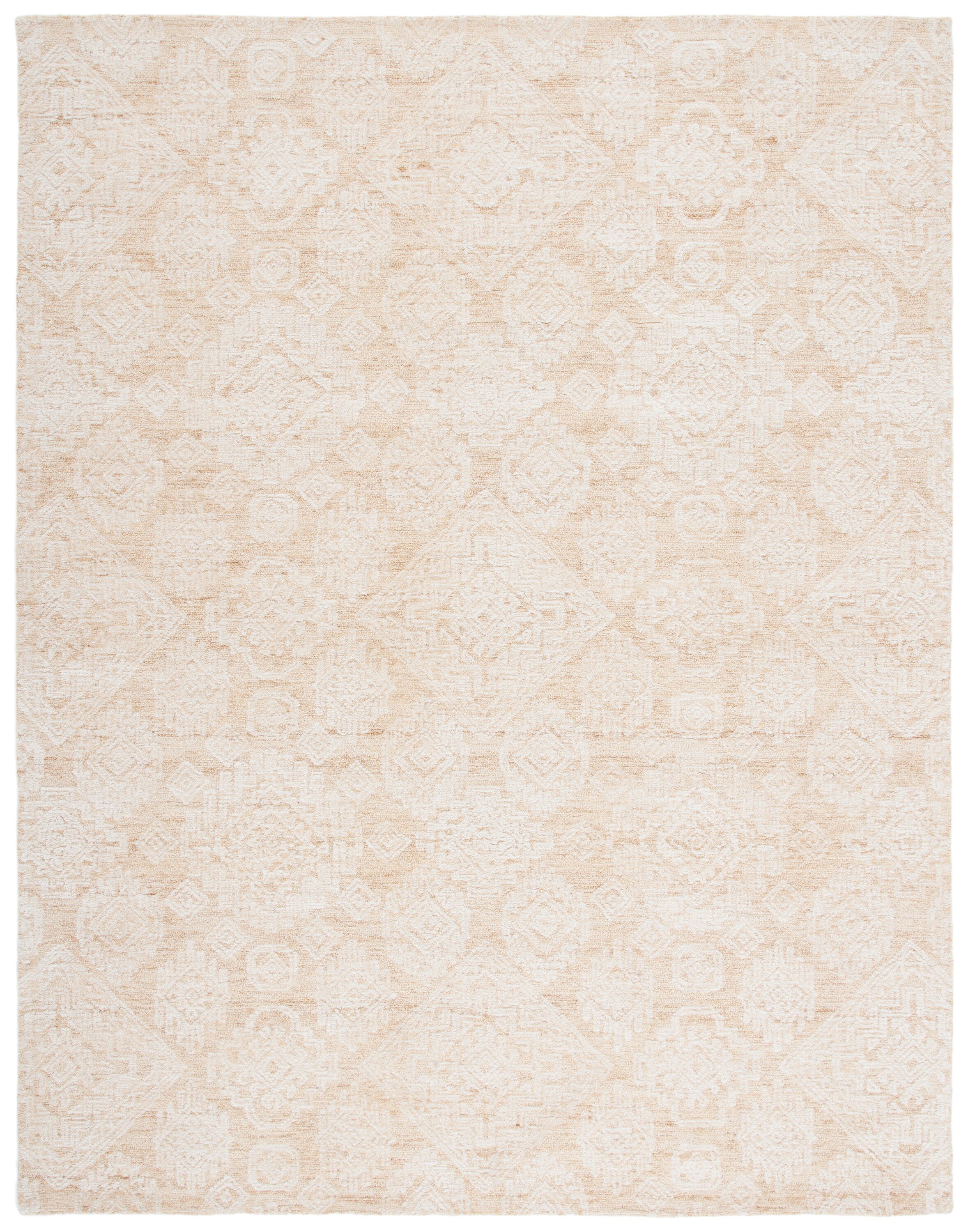 Safavieh MET987D-8 Metro Gien 8 x 10 (ft) Tufted Wool Gold/Ivory Rectangular Indoor Abstract Bohemian/Eclectic Area rug