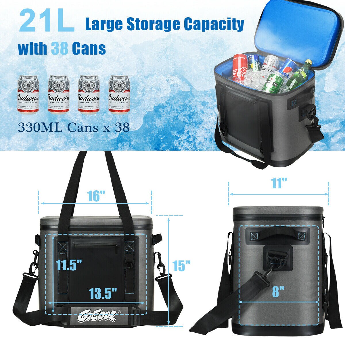 Las Vegas Raiders IGLOO 28-Can Tote Cooler - Black