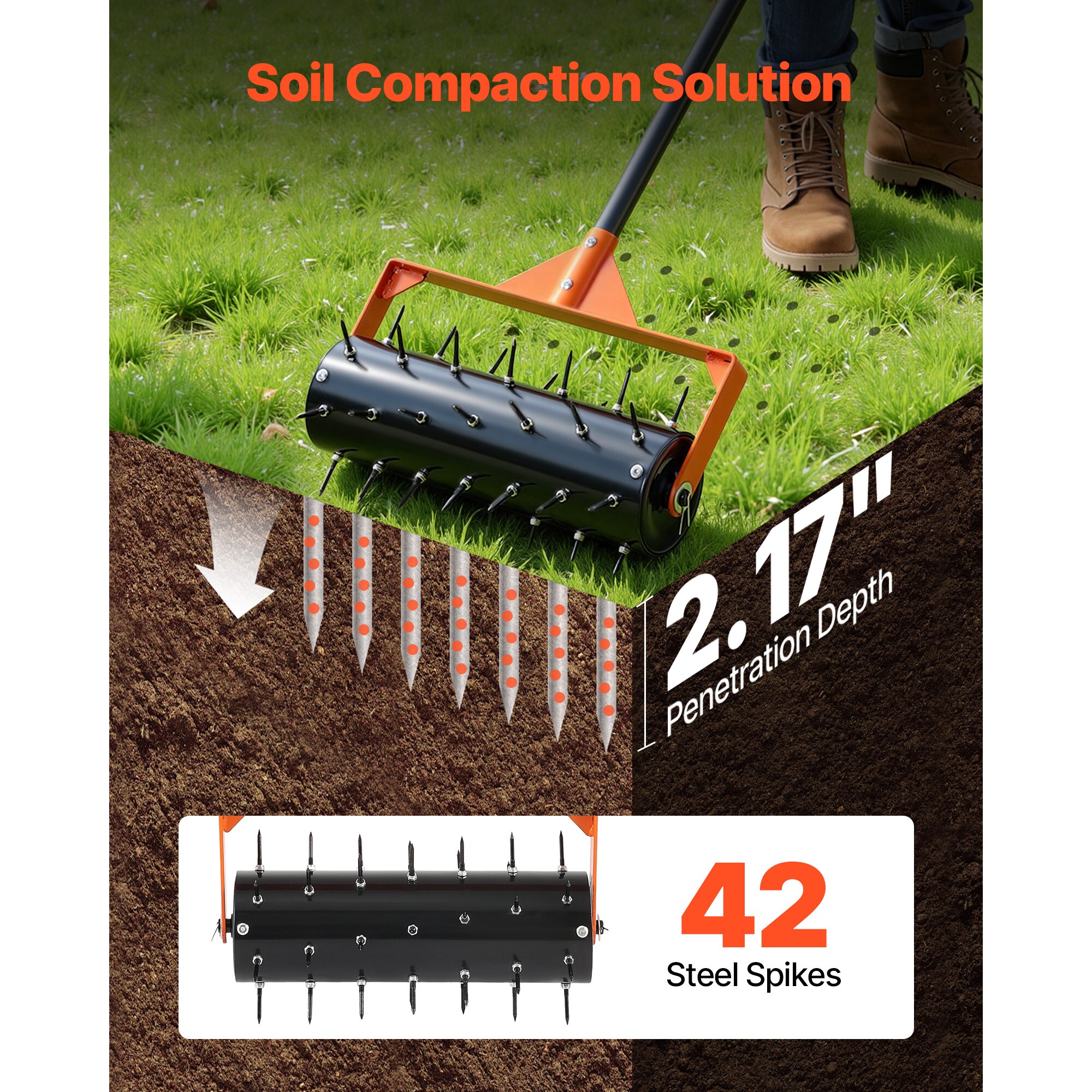 VEVOR SCSTJCPQQGTS17118V0 Spiker-Aerator - View #2