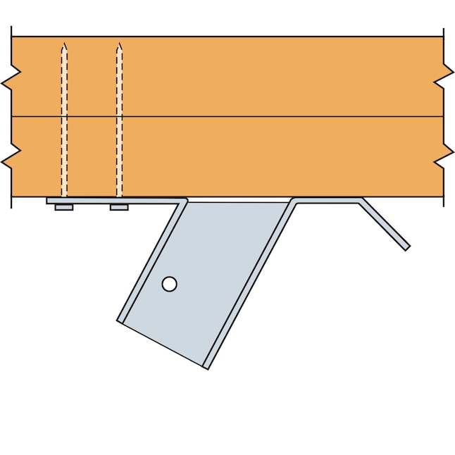 Simpson Strong-Tie 2-in x 9-in Single 16 -Gauge G90 Simpson Strong-Tie 2-in x 9-in Single 16 -Gauge G90