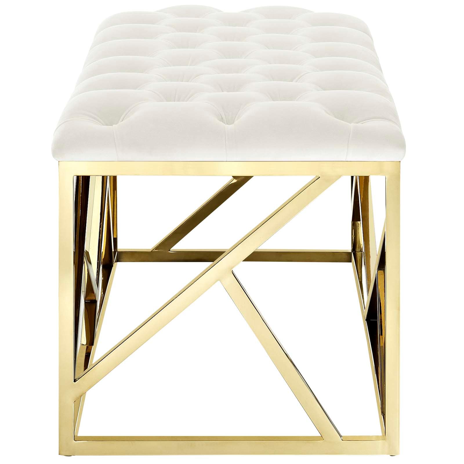 Modway EEI-2847-GLD-IVO bench - View #5