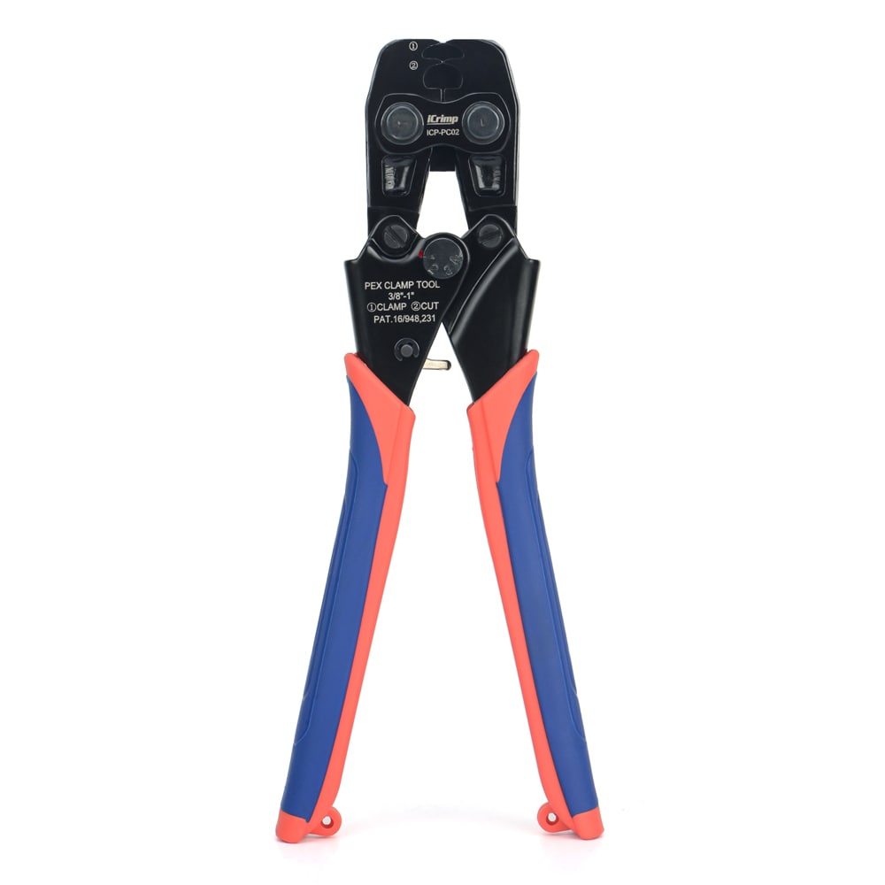 IWISS ICP-PC02 PEX Clamp Tool for Pinching and Removing Stainless Steel PEX Clamp Rings.3/8 to 1-in