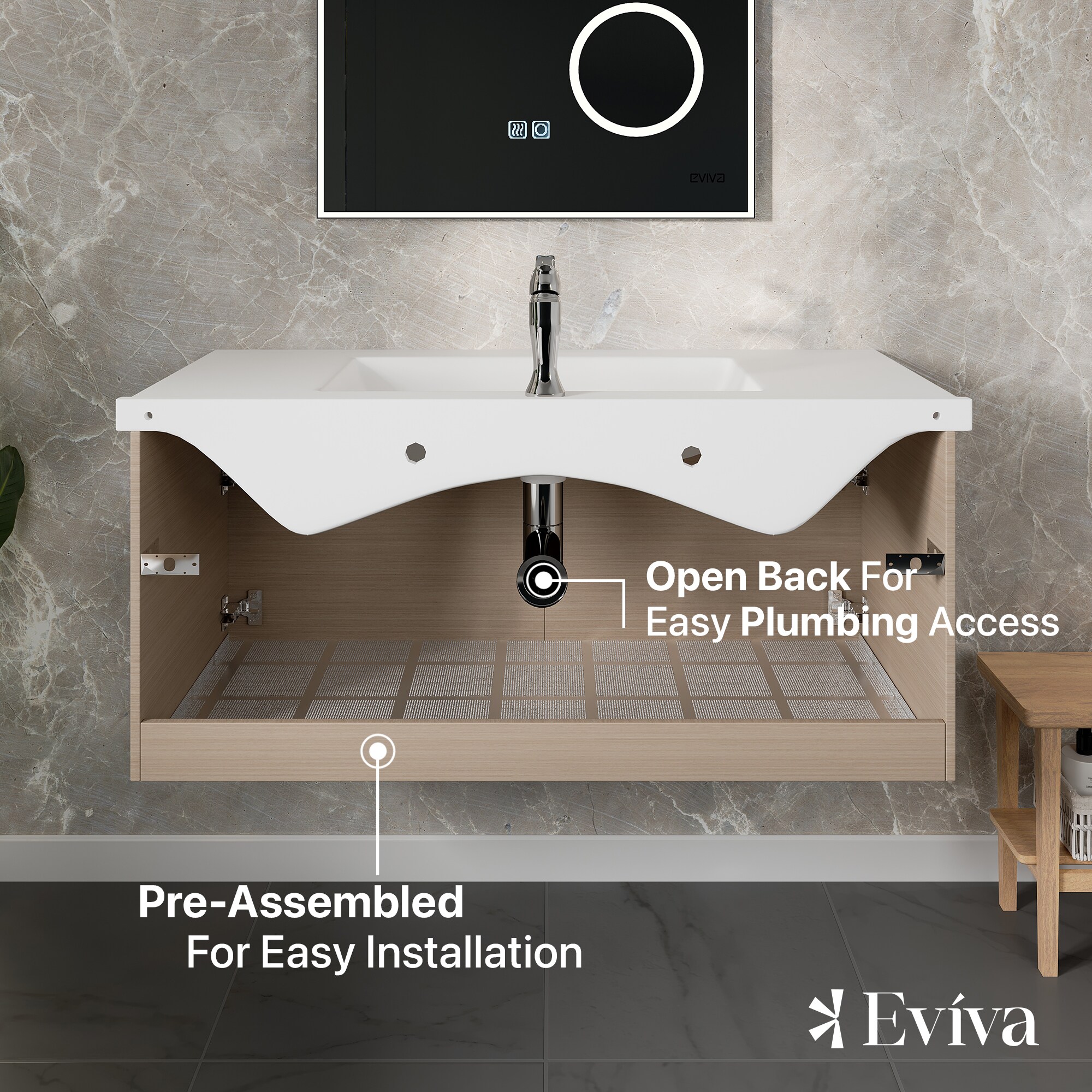 Eviva EVVN391-38LOK-2DOOR Bath-Vanity-Combo - View #6
