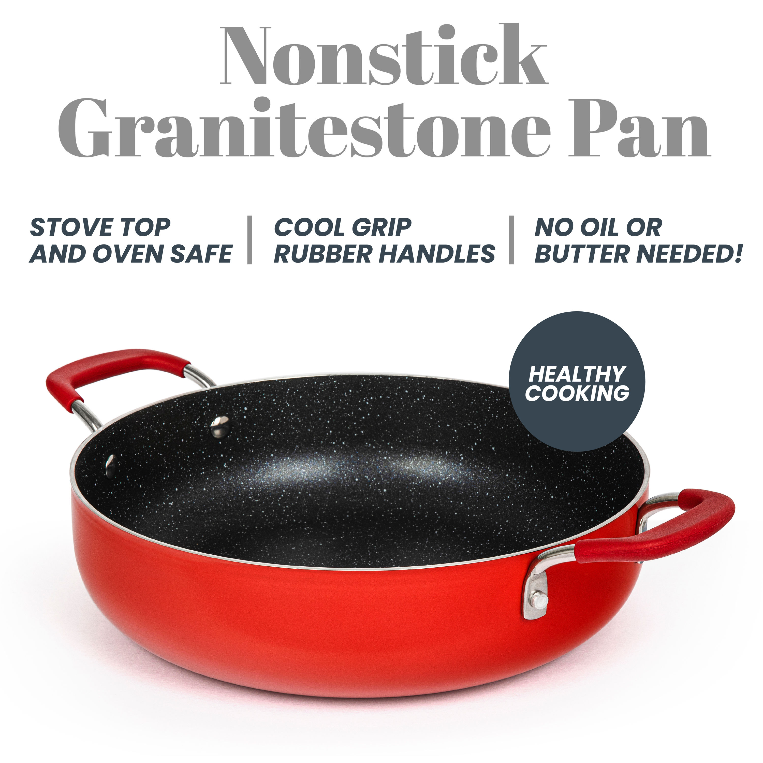 Granite Stone™ Diamond Red Non-Stick Dutch Oven, 5 qt - Foods Co.