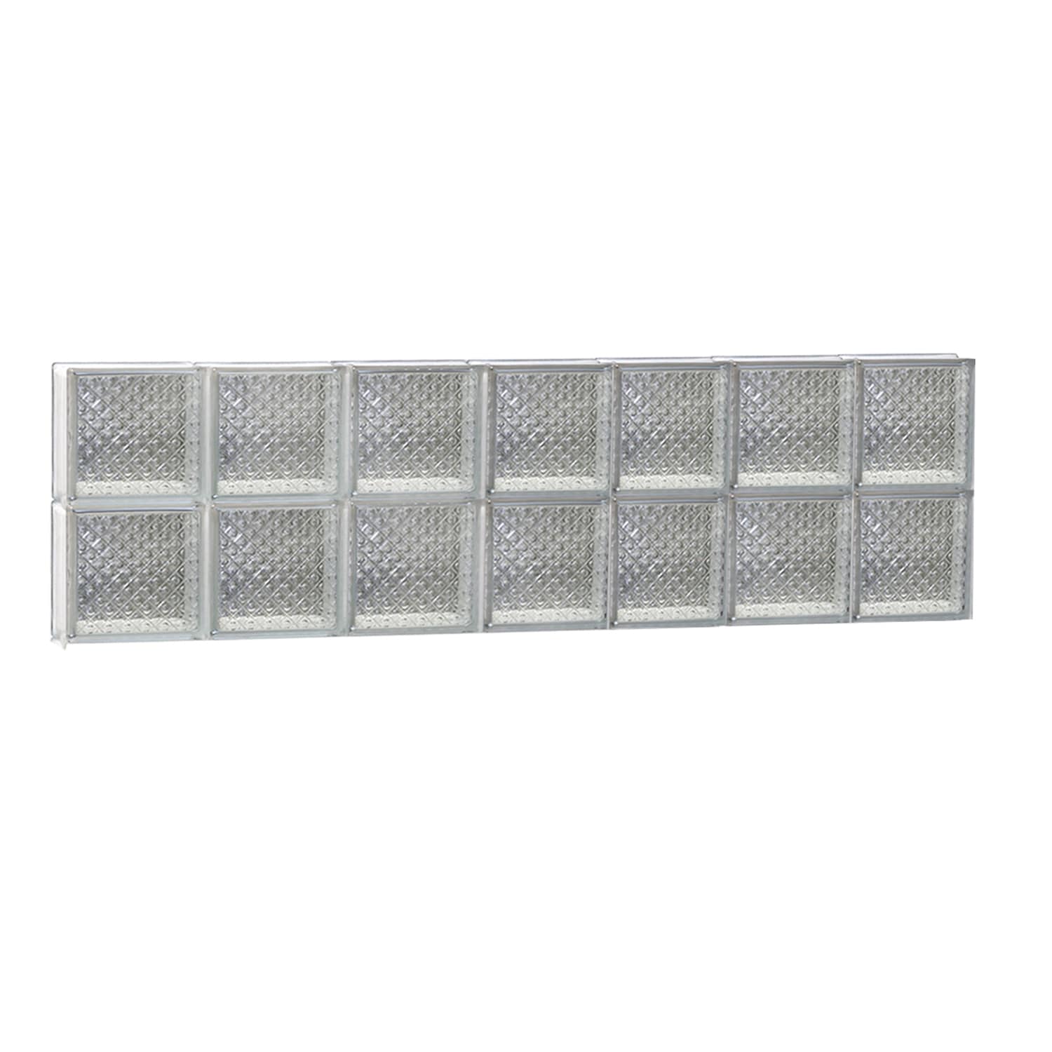 REDI2SET S4212DP Diamond Glass 40-1/4-in x 11-1/2-in Frameless Replacement Glass Block Window