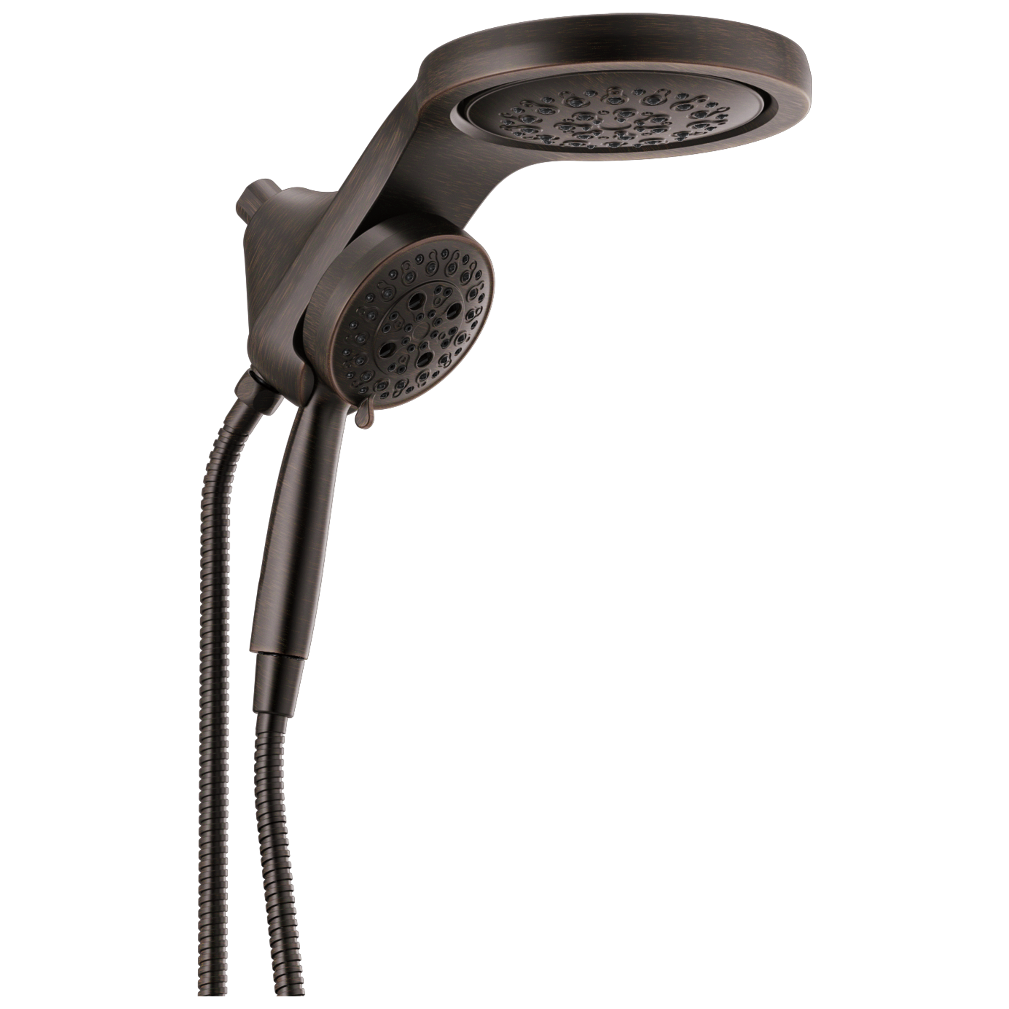 Delta 58680-RB Universal Showering Components 5.0 -Spray Venetian Bronze 6-in Round Dual/Combo Rain Shower Head 1.75 GPM