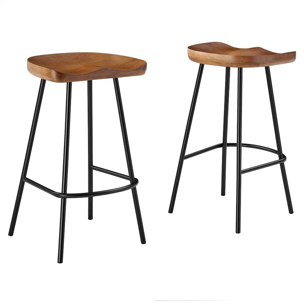 Modway BG3612530 Concord Backless Wood Counter Stools Set of 2