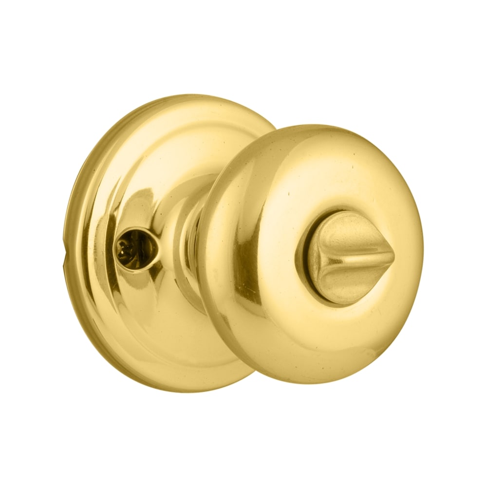 Kwikset Security Tylo Polished Brass Interior Bed/Bath Privacy