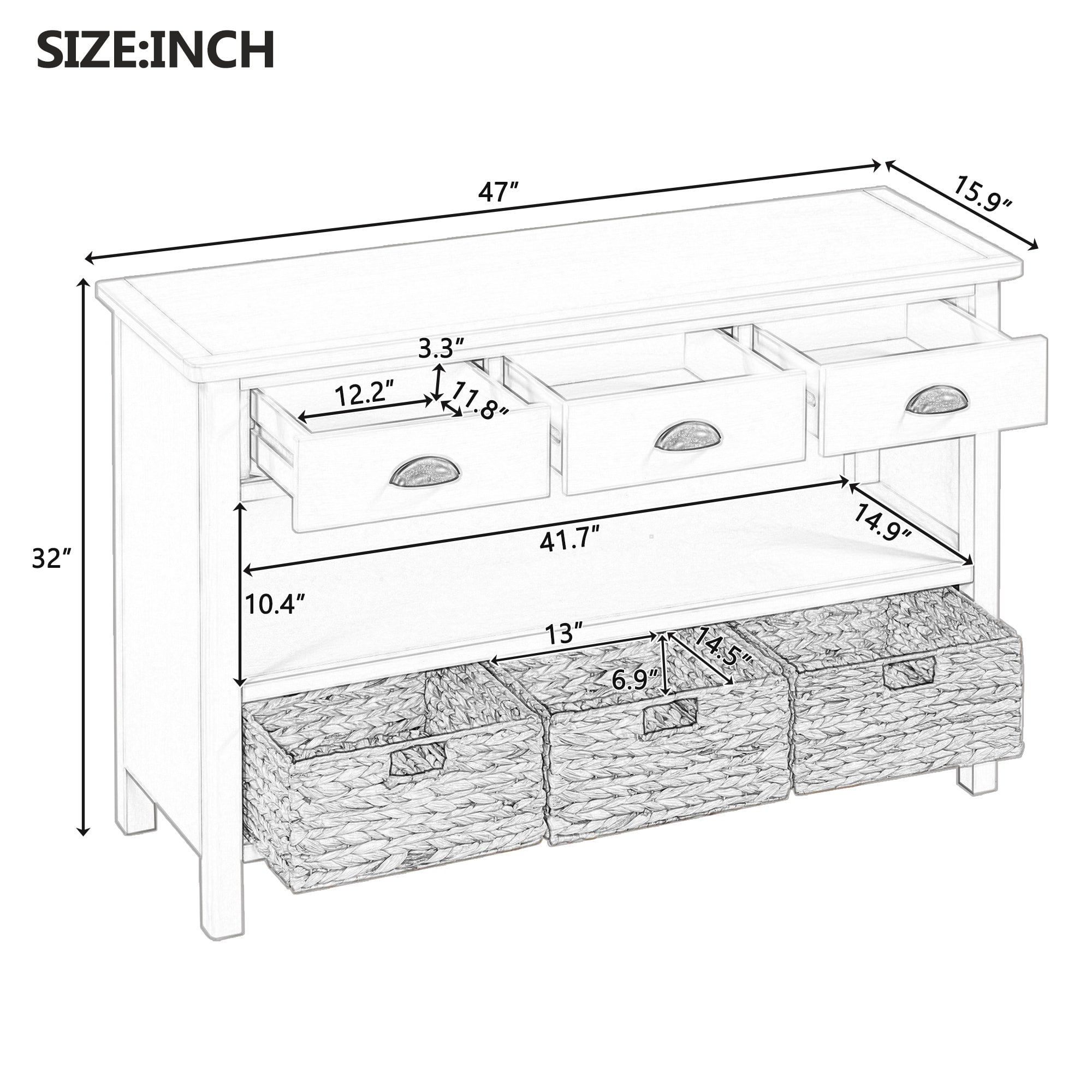 ModernLuxe N715P215584N Console-Sofa-Tables - View #3