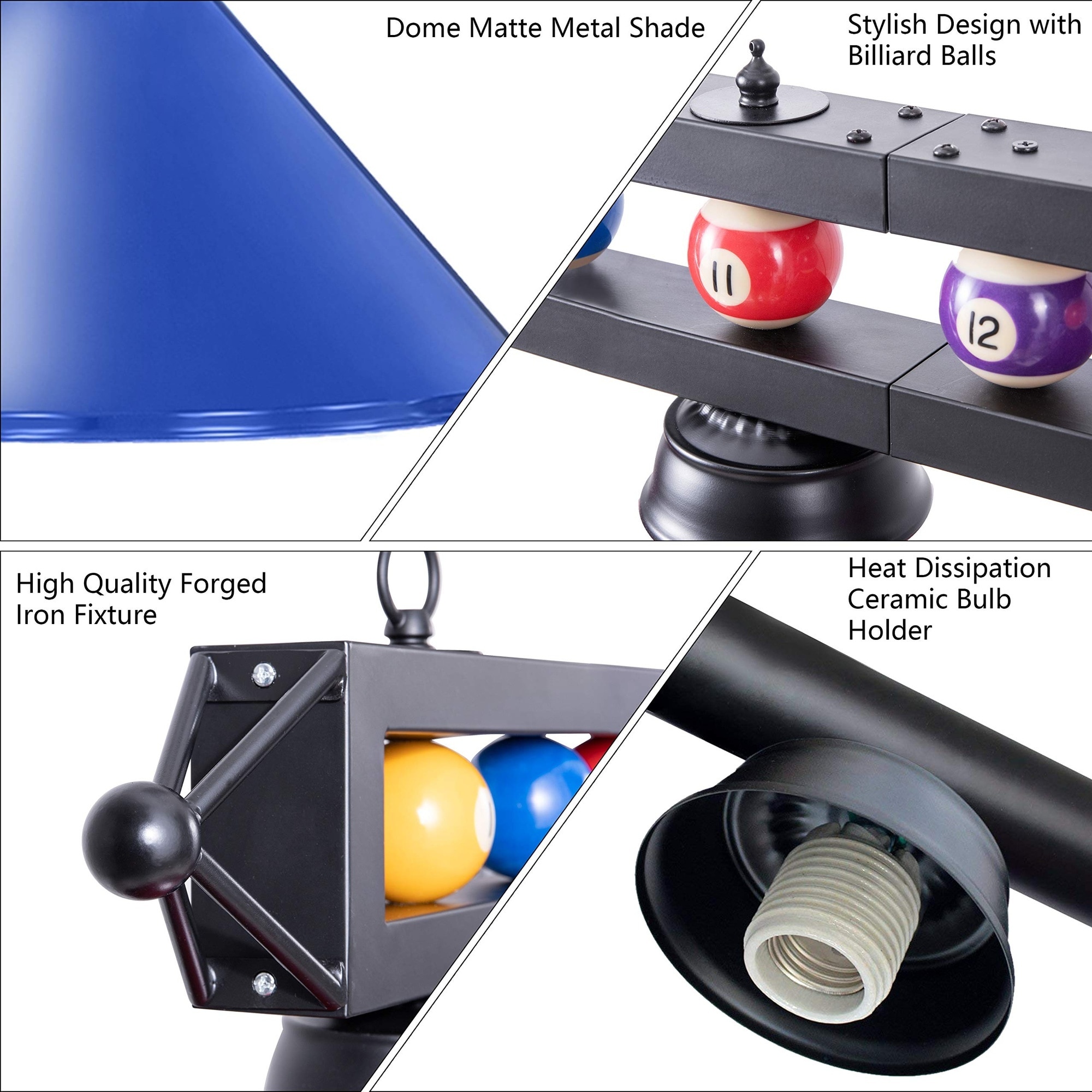 Lukvuzo LLU0506M15 Pool-Table-Lighting - View #5