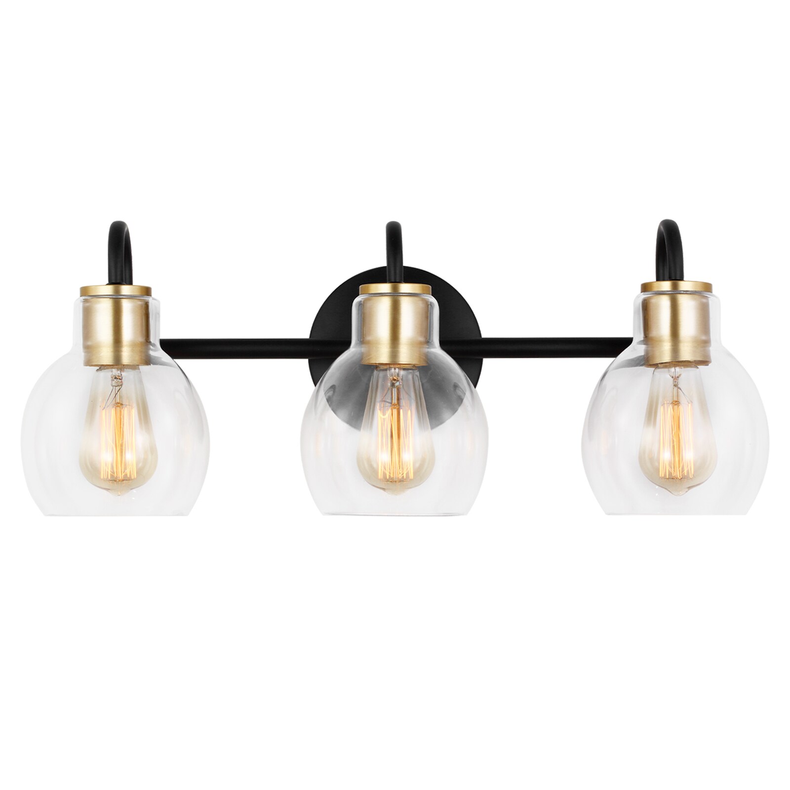 LTMATE LSWL105 JAZAVA 22-in 3 -Light Matte Black Modern/contemporary Vanity light