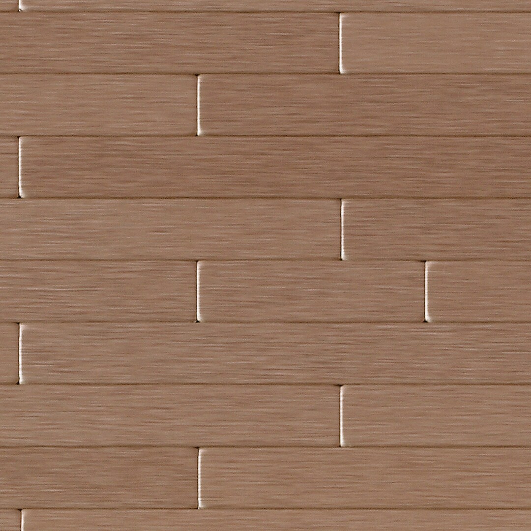 SpeedTiles SAM-ID913-1 Sample- Wally Dark Copper 4-in x 4-in Brushed Metal Patterned Wall Tile