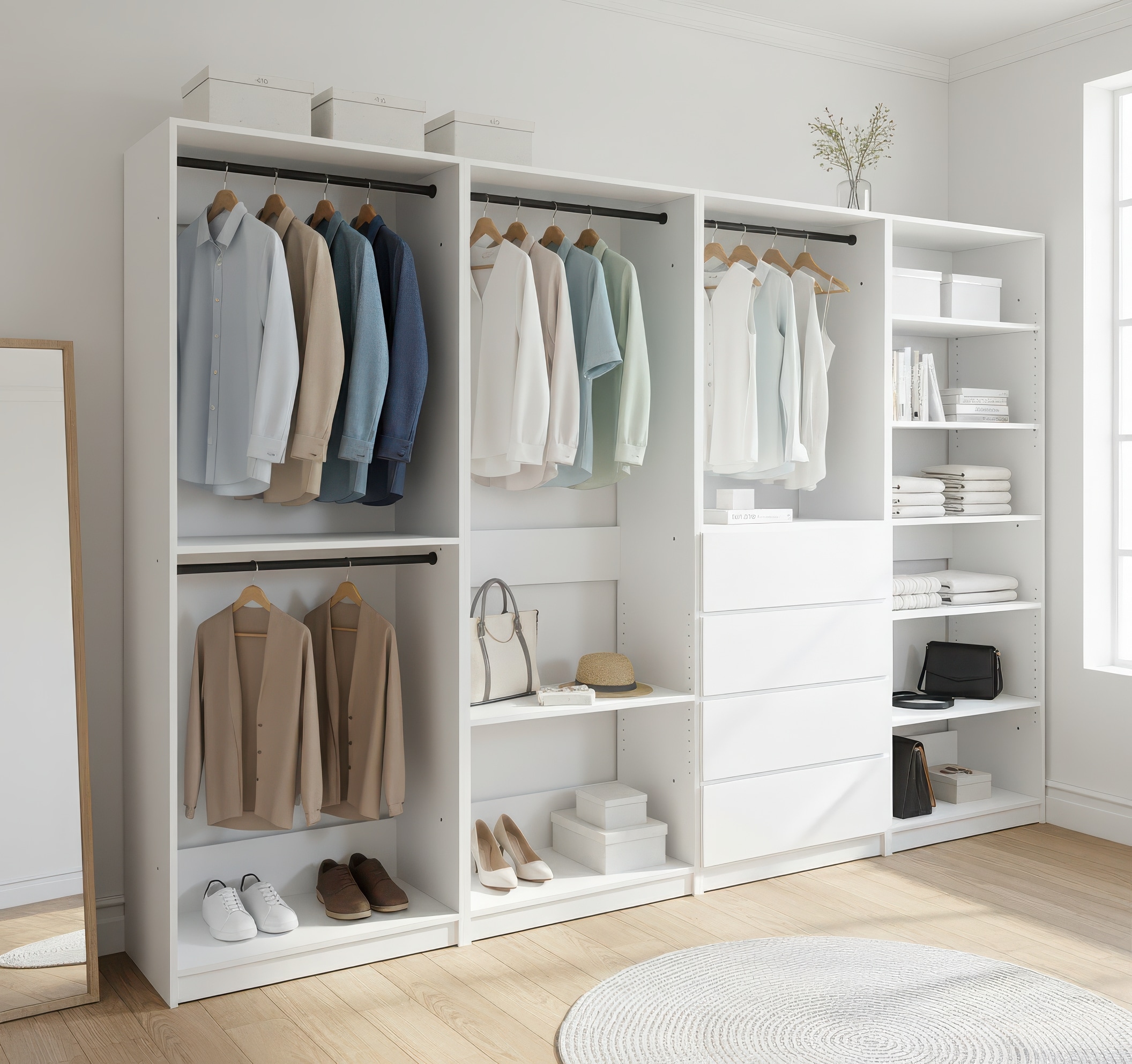 LOVMOR SF-J-B040S00136 Wood-Closet-Shelves - View #3
