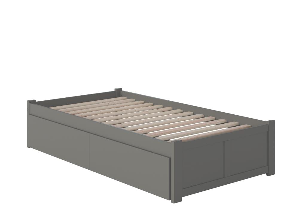 AFI Furnishings AR8022119 Concord Grey Twin Wood Platform Bed with Storage