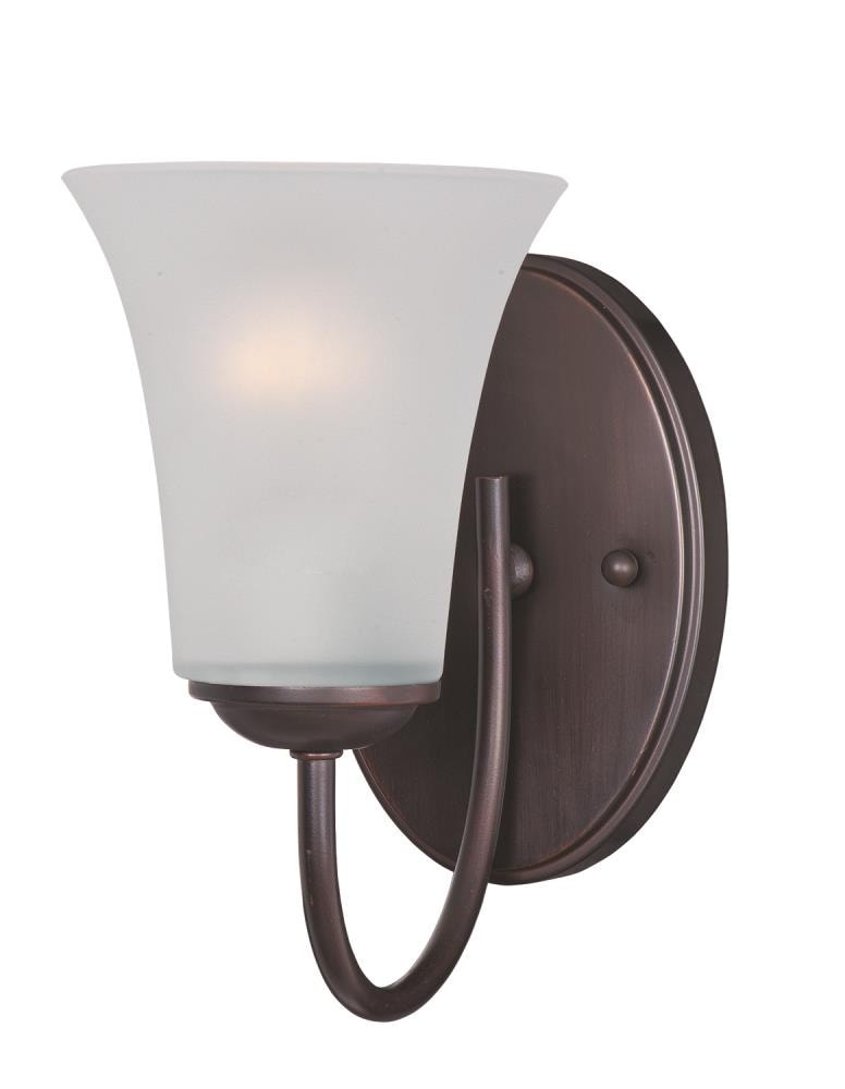 Maxim Lighting 10051FTOI Logan 5-in W 1 -Light Oil-rubbed Bronze Transitional Wall Sconce
