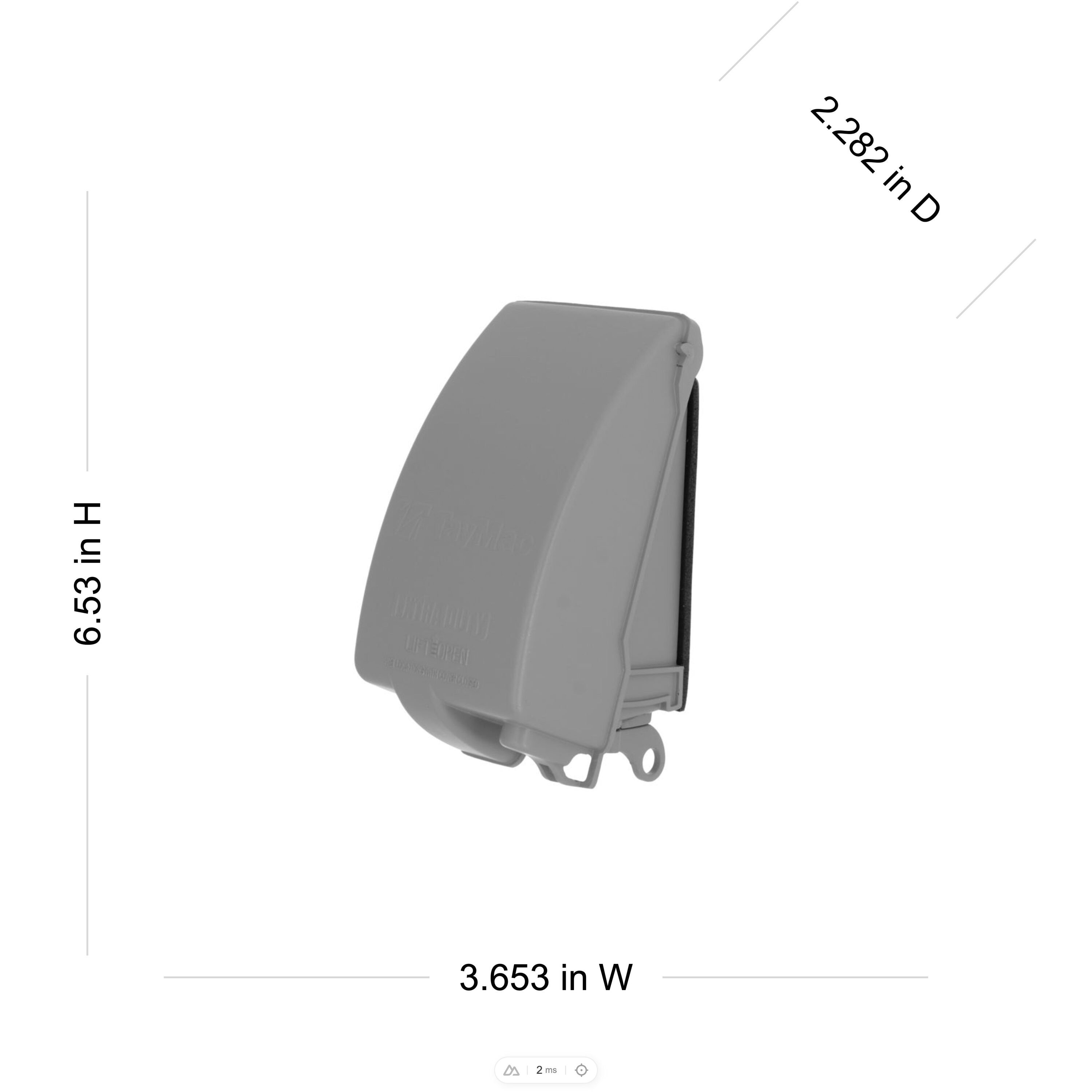 Hubbell MX4280S Electrical-Box-Covers - View #4
