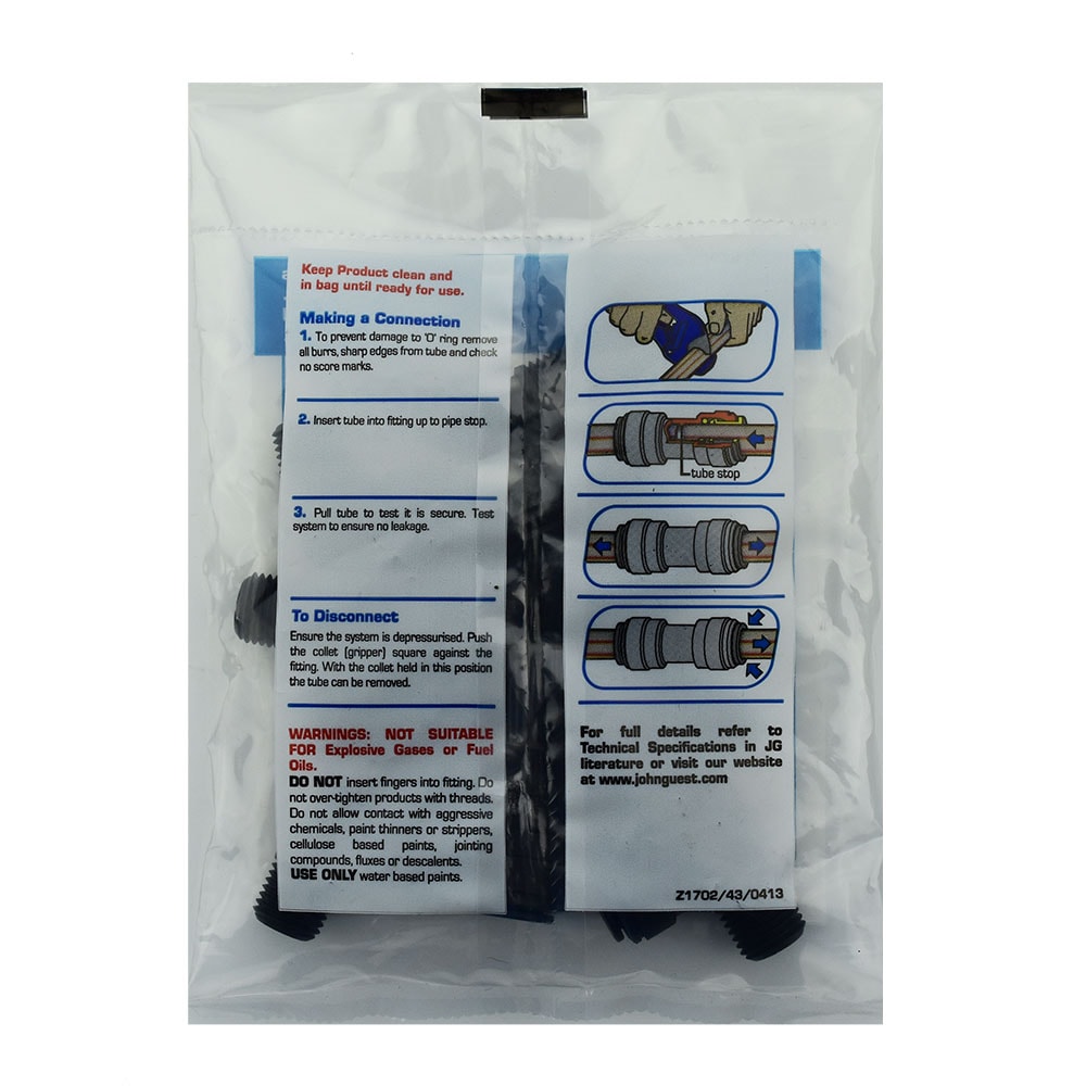 John Guest PP481222E Push-Fittings - View #2