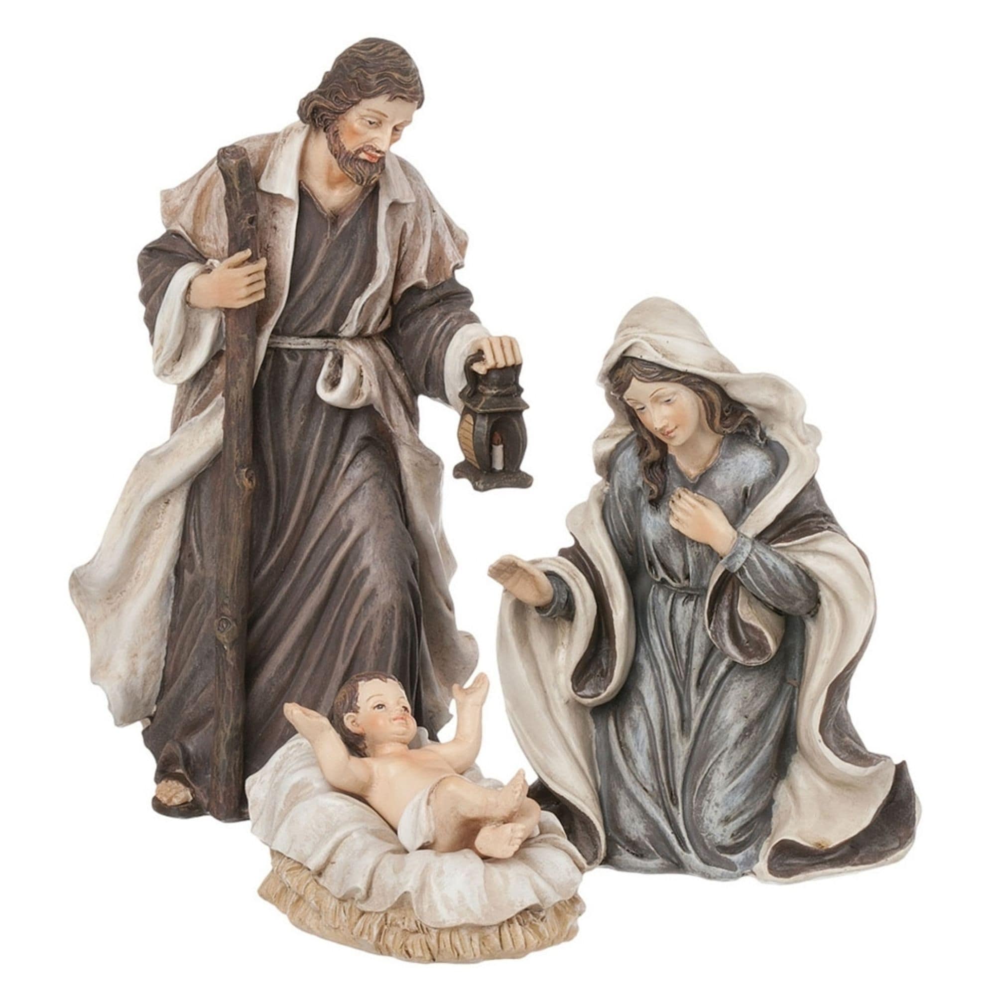 Sullivans PN1861 6.25-Inches Figurine Nativity 3 -Pack Christmas Decor