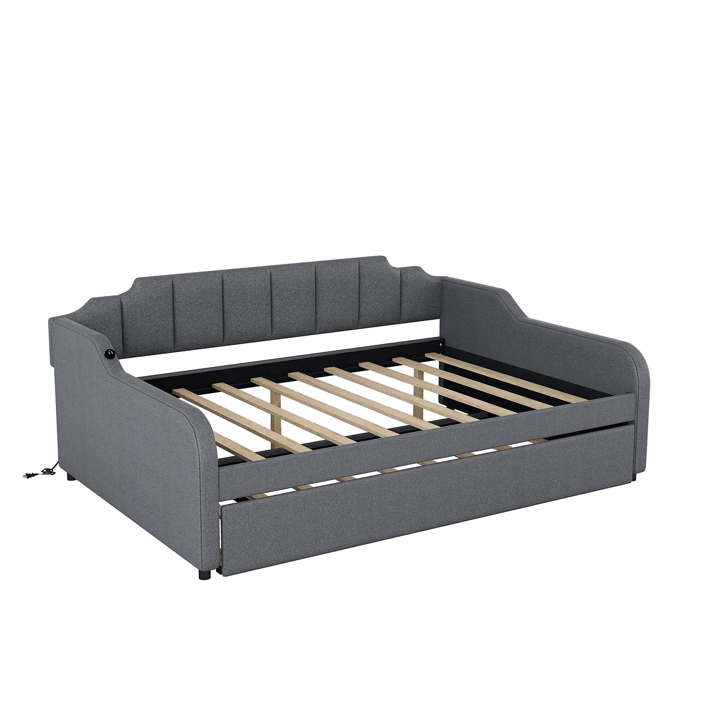 ModernLuxe Gray Contemporary/Modern Sofa Bed in the Futons & Sofa Beds ...