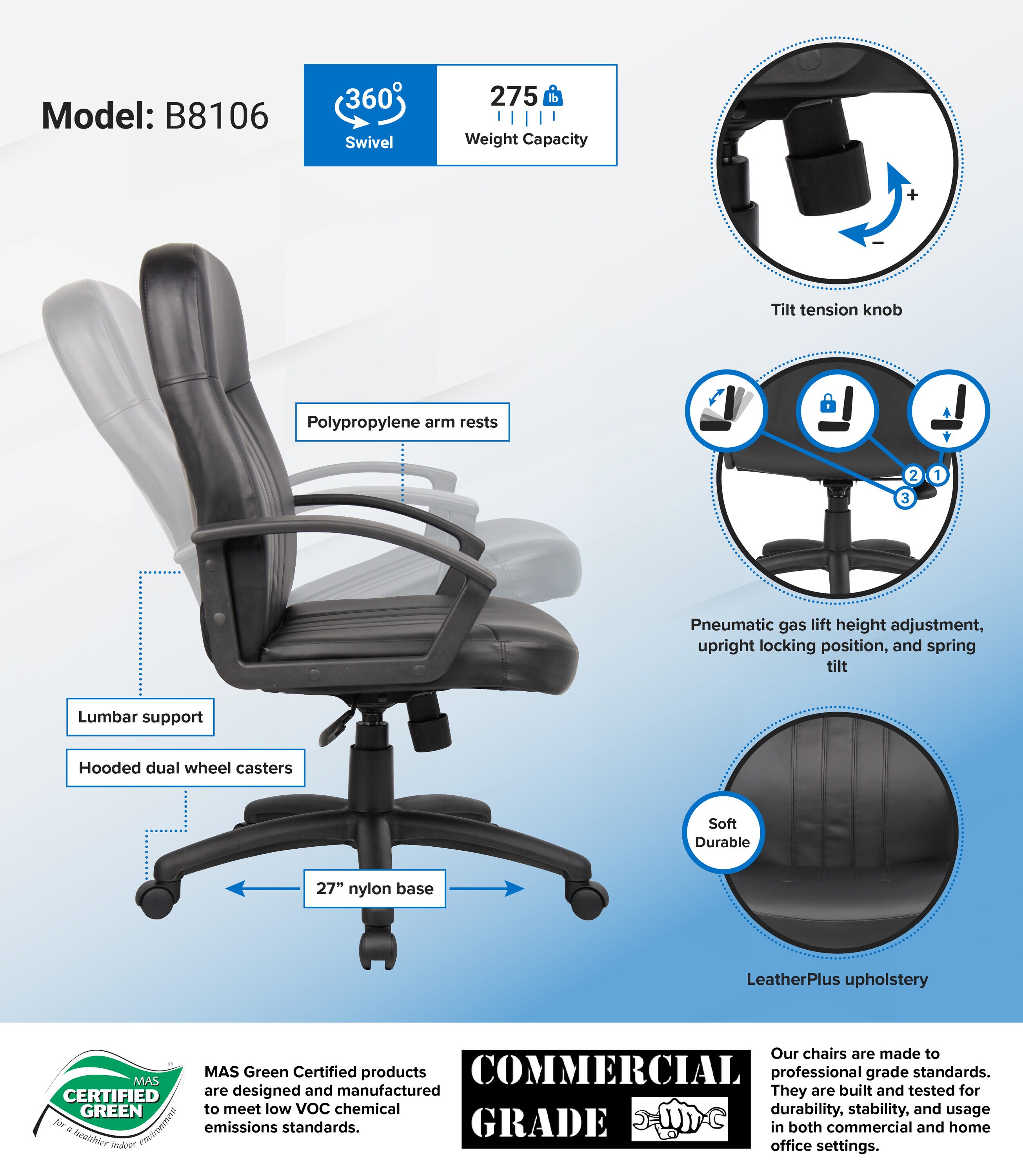 Boss Office Products B8106 Office-Chairs - View #6