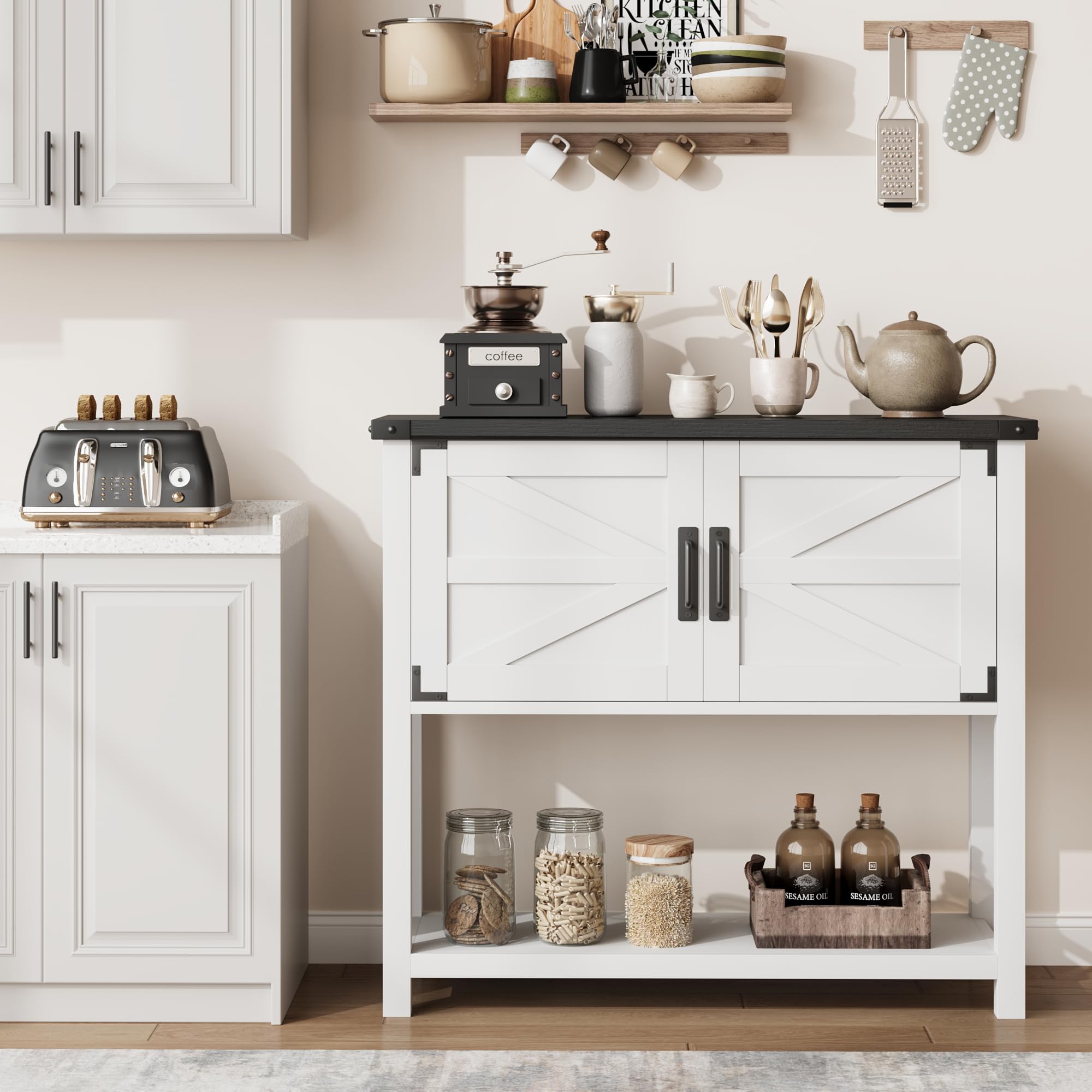GarveeLife LEEW-PHO-14R2AXWH Cabinets-Kitchen - View #4