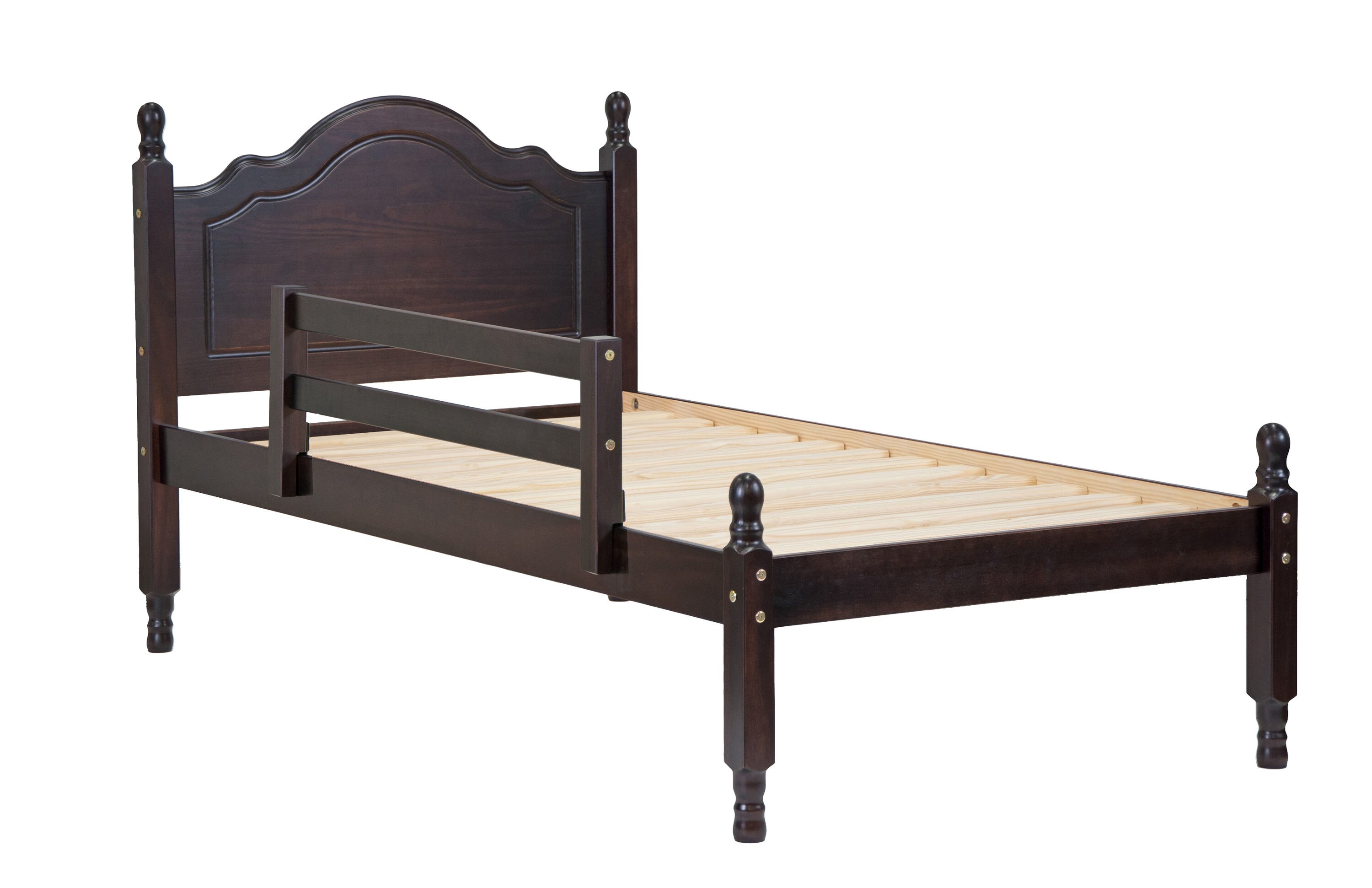 Palace Imports Contemporary twin platform bed in Java Twin Contemporary  Platform Bed at