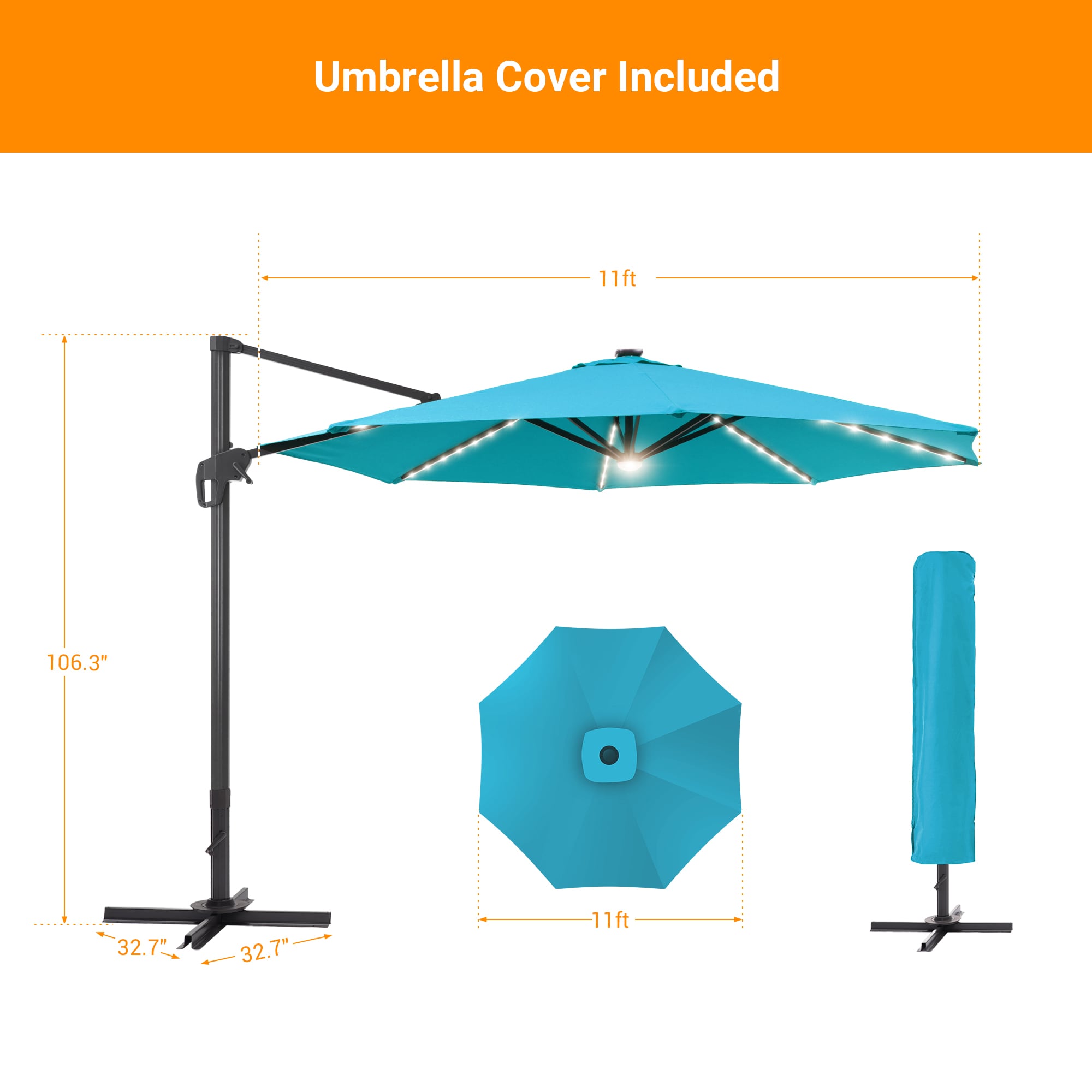 Sonkuki SD-LEDZD11LB Umbrellas-2 - View #3