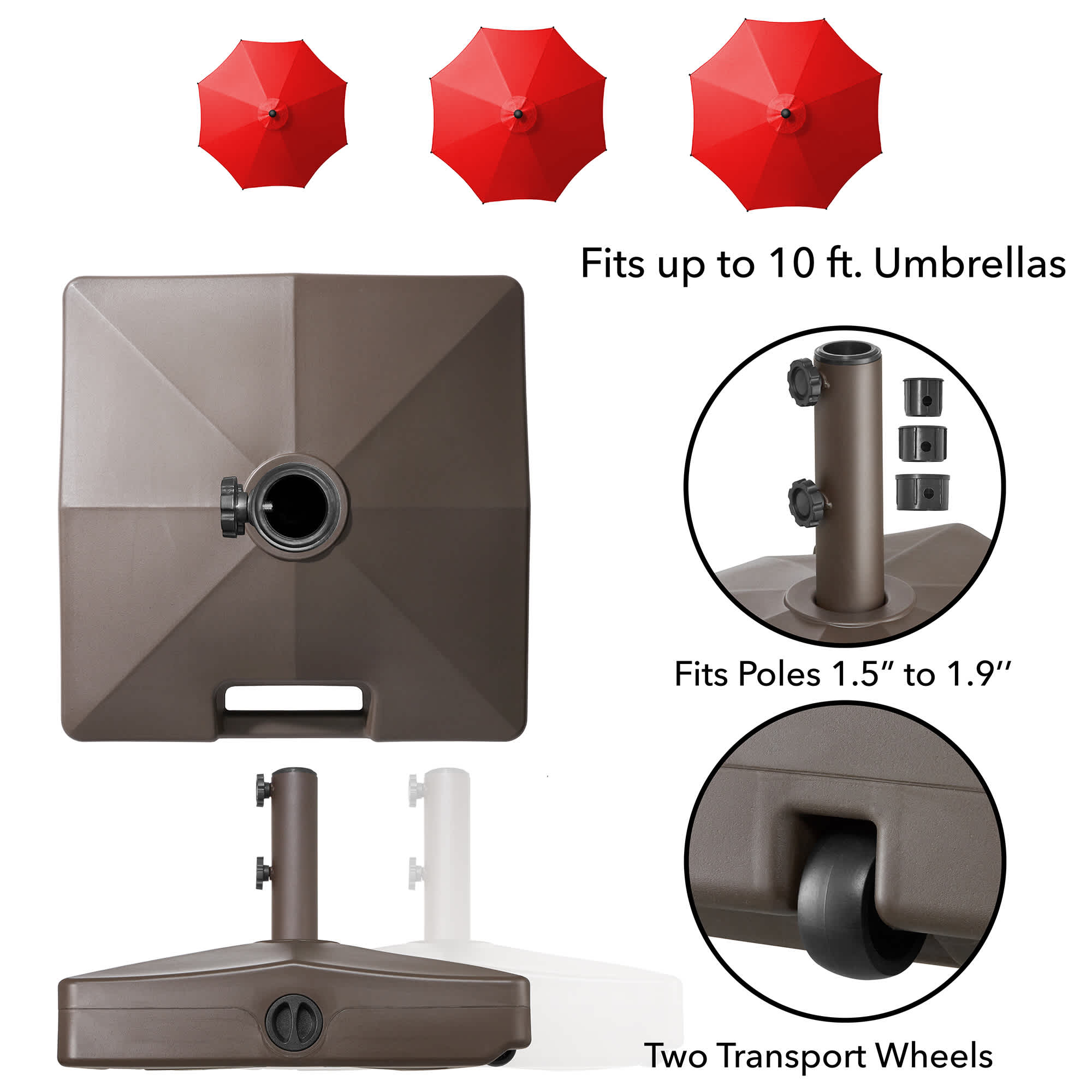 Casafield PAT-UMB-B214-BRN Umbrella-Bases - View #4