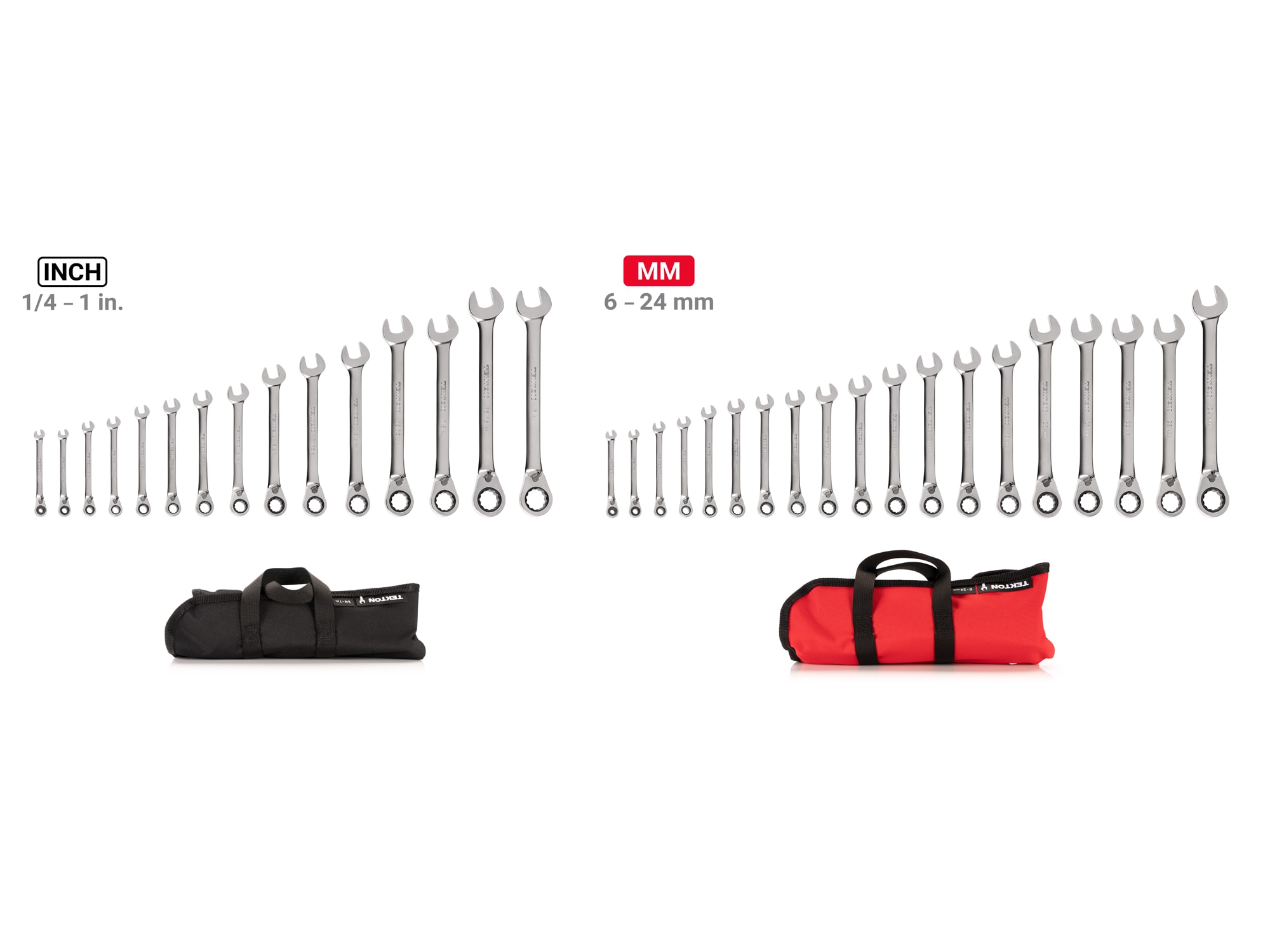 TEKTON 34-Piece Set Standard (SAE) and Metric Ratchet Wrench WRC94405 Sansujyuku sansujyuku.com