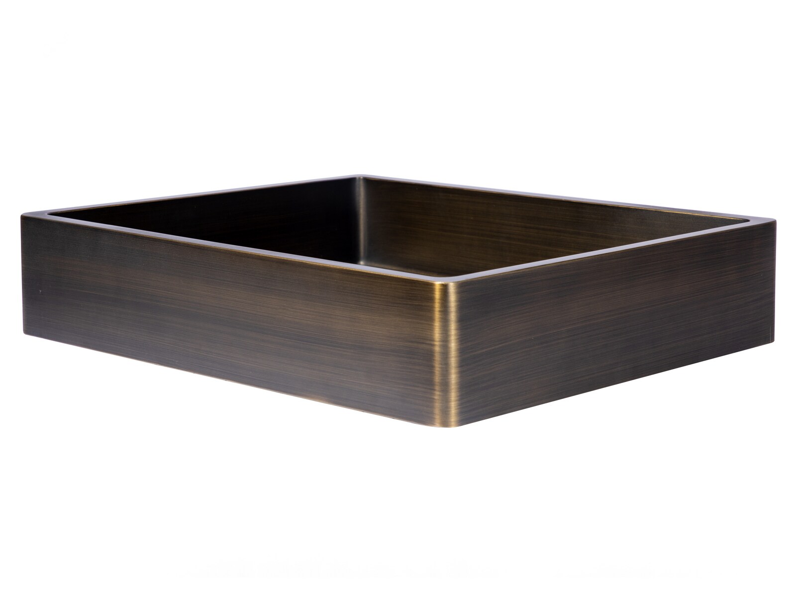 Eden Bath Antique Gold Stainless Steel Vessel Rectangular Modern ...