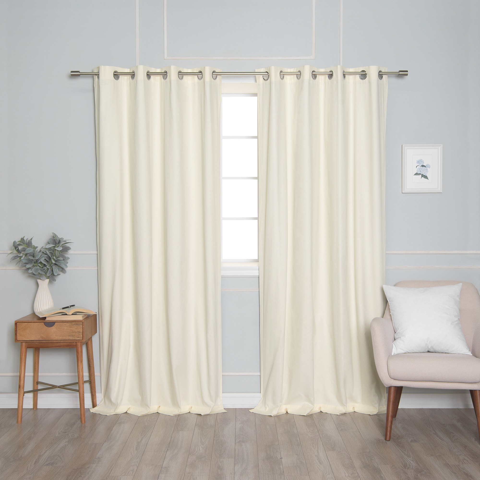 Best Home Fashion FZ-01-SIL-BO-84-IV curtains - View #2