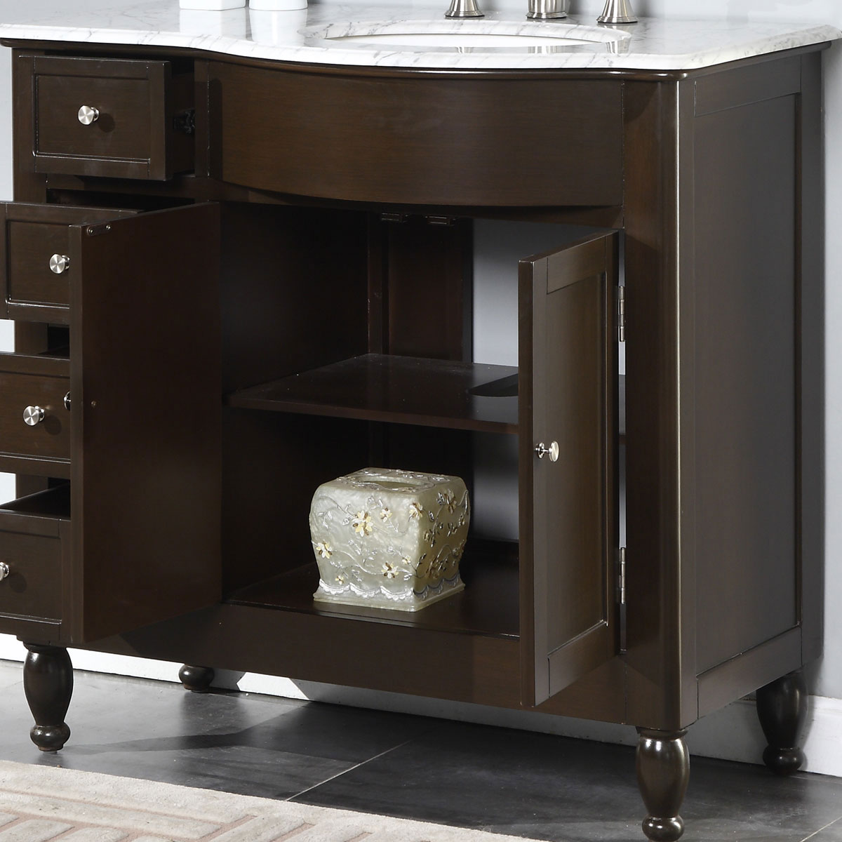 Silkroad Exclusive HYP-0902-WM-UWC-38-R Bath-Vanity-Combo - View #6