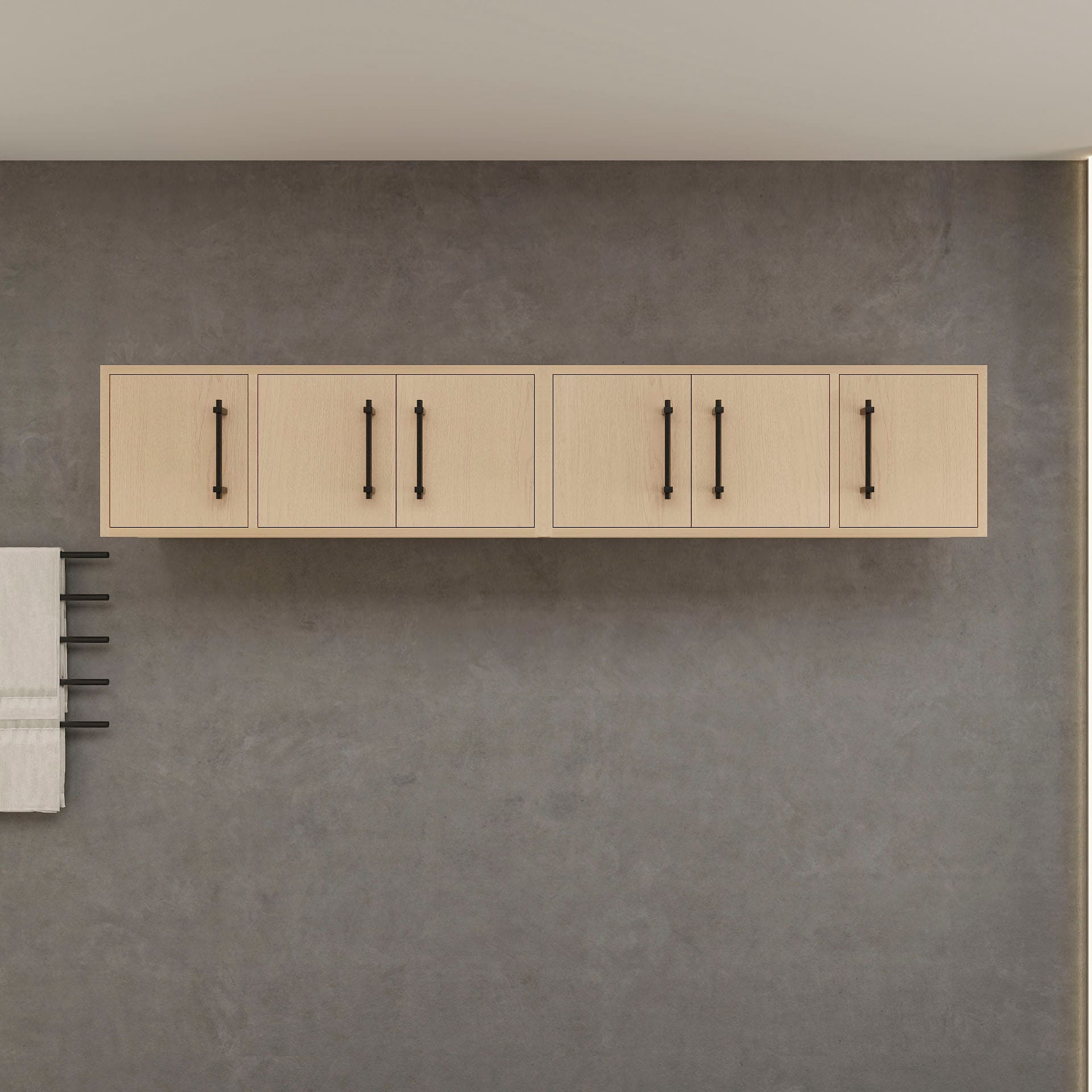 BV Better Vanity VICTORIA72TC-YO Victoria 71.2-in x 13.78-in x 11.8-in Yellow Oak Soft Close Bathroom Wall Cabinet