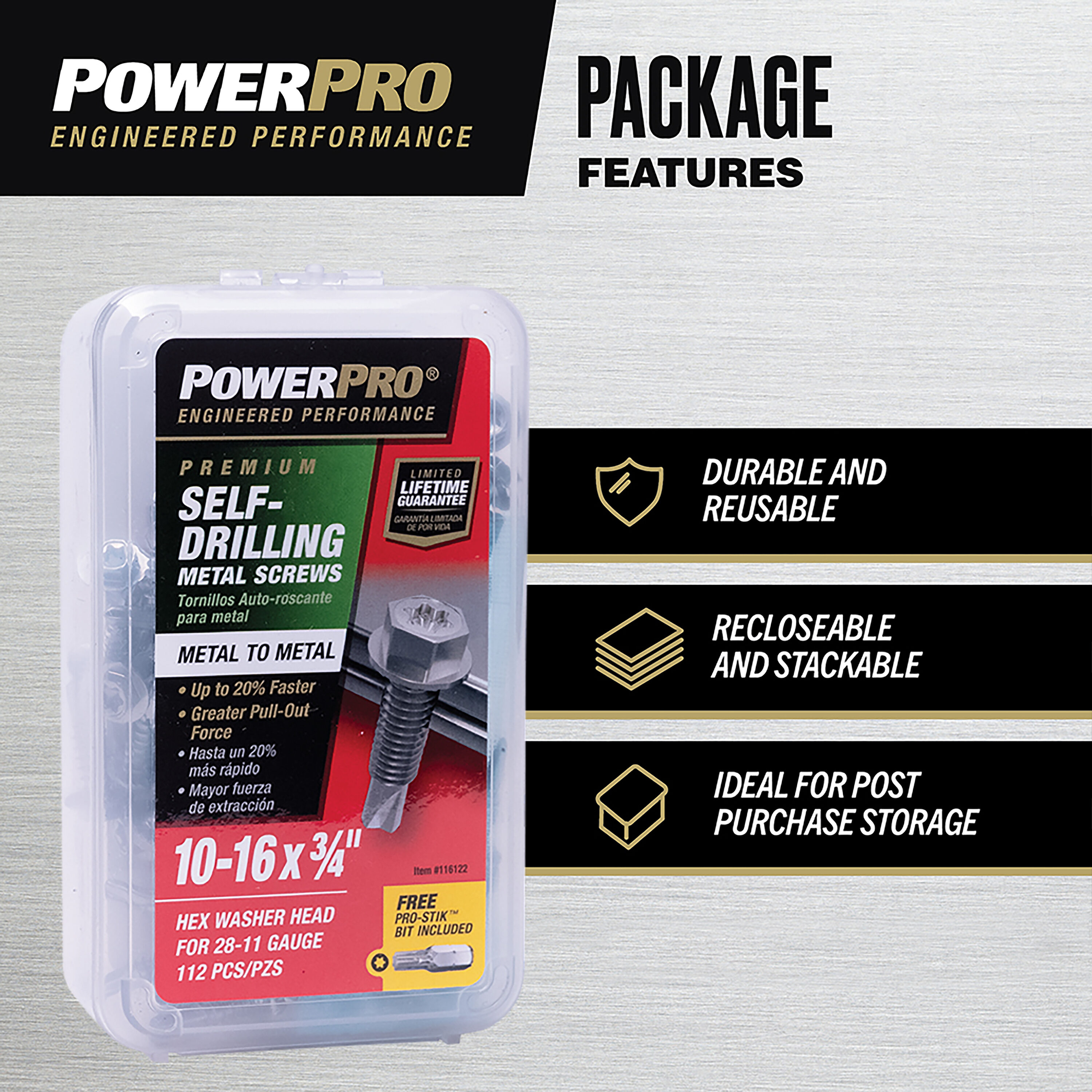 Power Pro 116122 Cement-Board-Screws - View #5