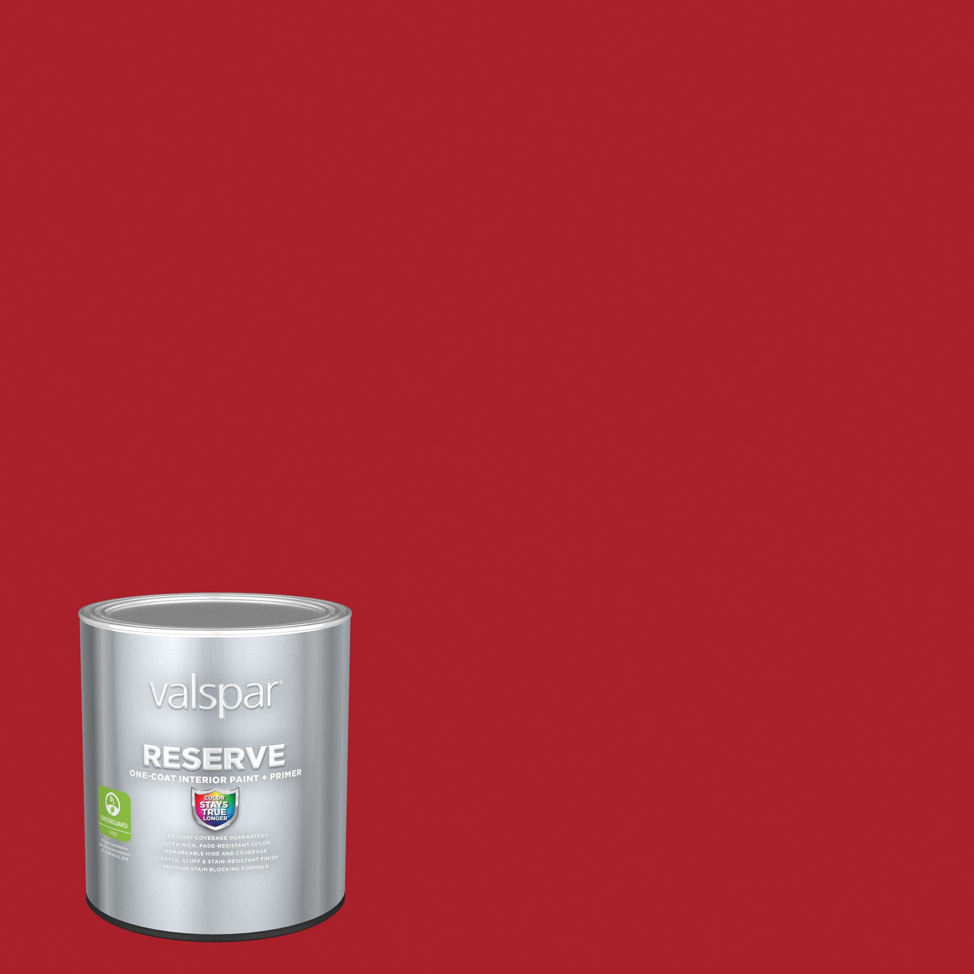 Valspar 1009-2-2916570 Reserve Semi-gloss Classic Red 1009-2 Latex Interior Paint Paint + Primer ( 1-quart )